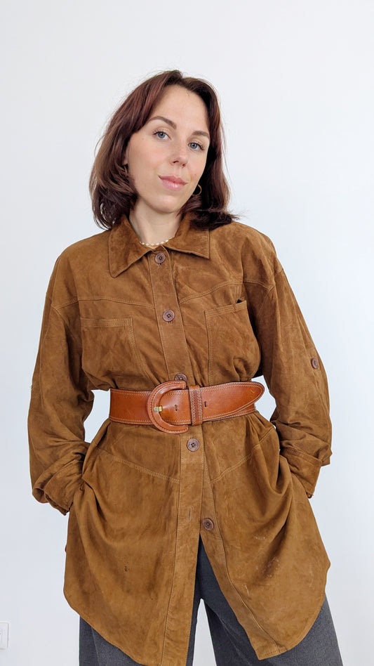 Chemise/veste en daim jusqu'à 44