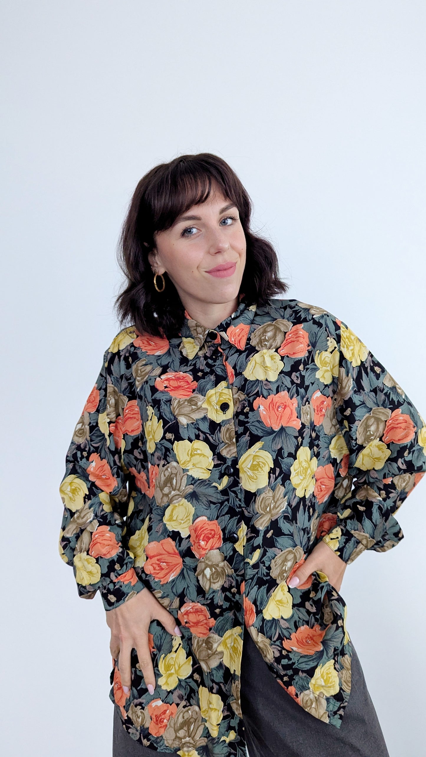 Blouse fleurie viscose taille 44