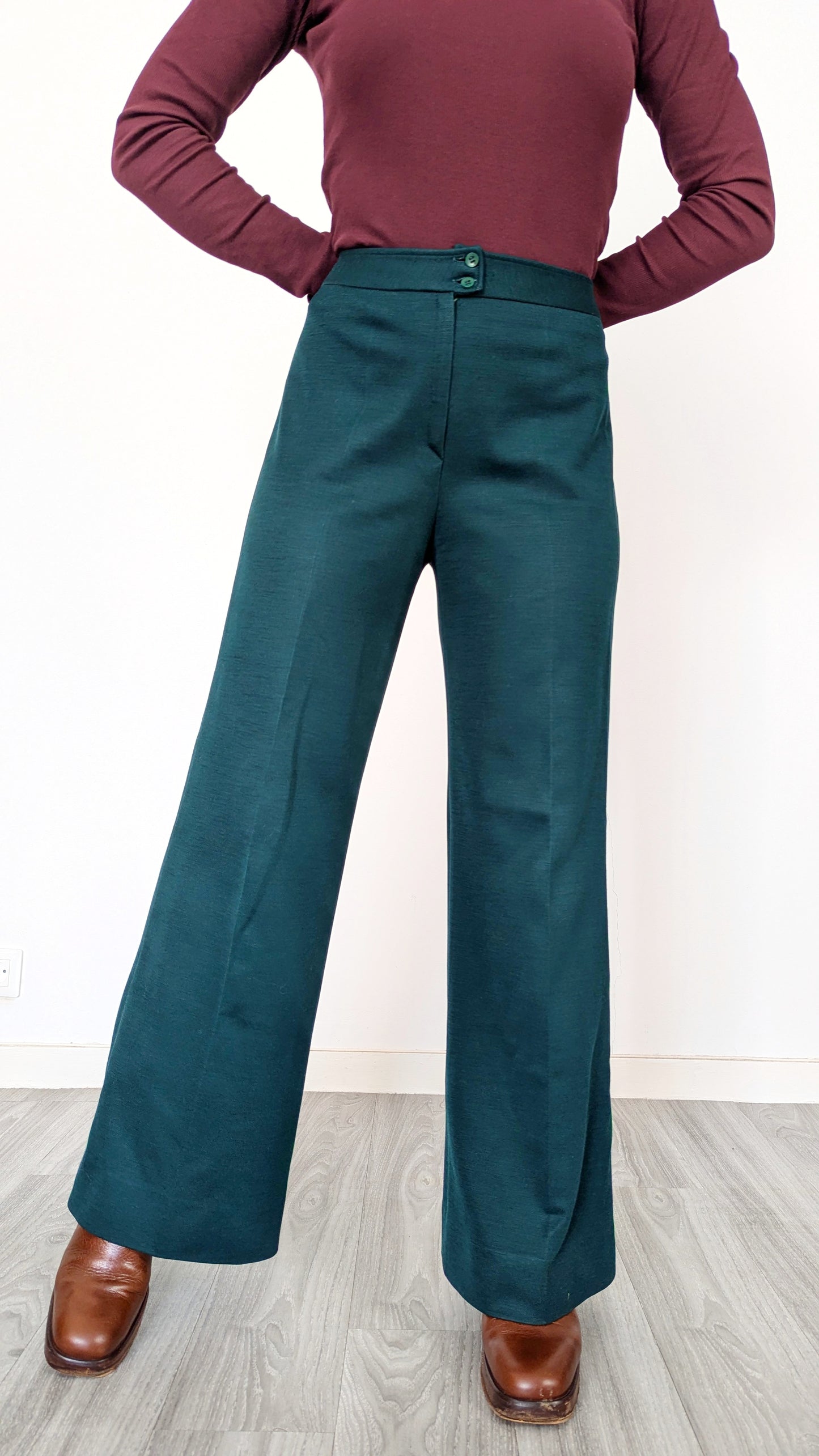 Pantalon 1970 laine taille 38