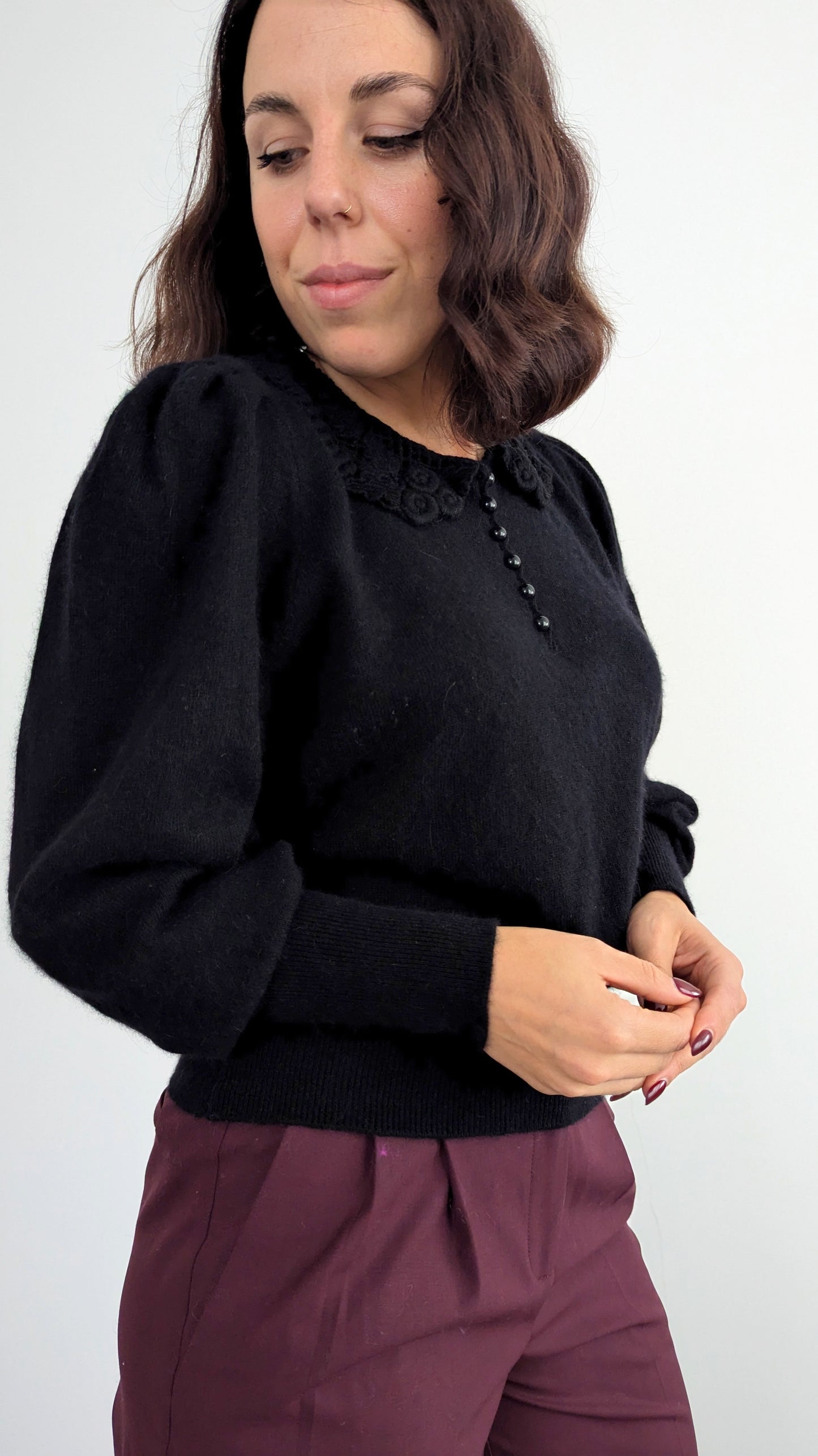 Pull angora et laine taille 38