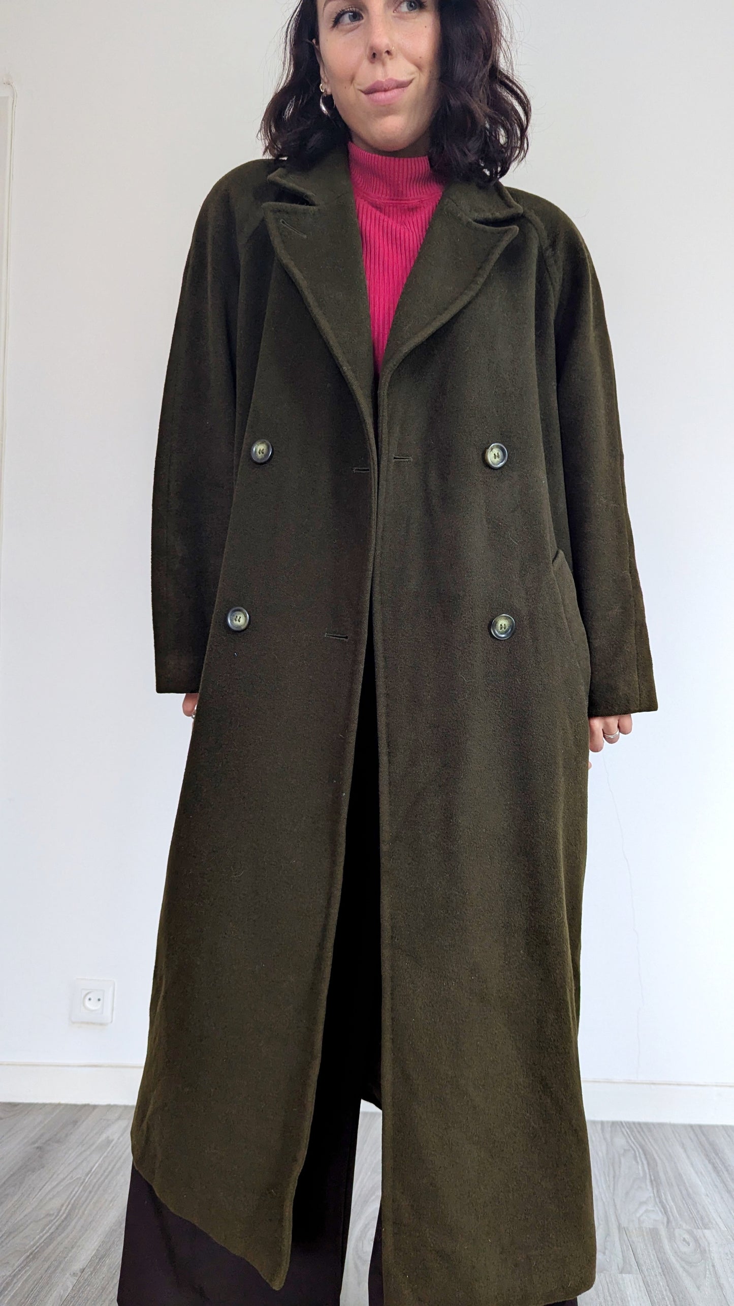 Manteau laine et cachemire taille 42-44