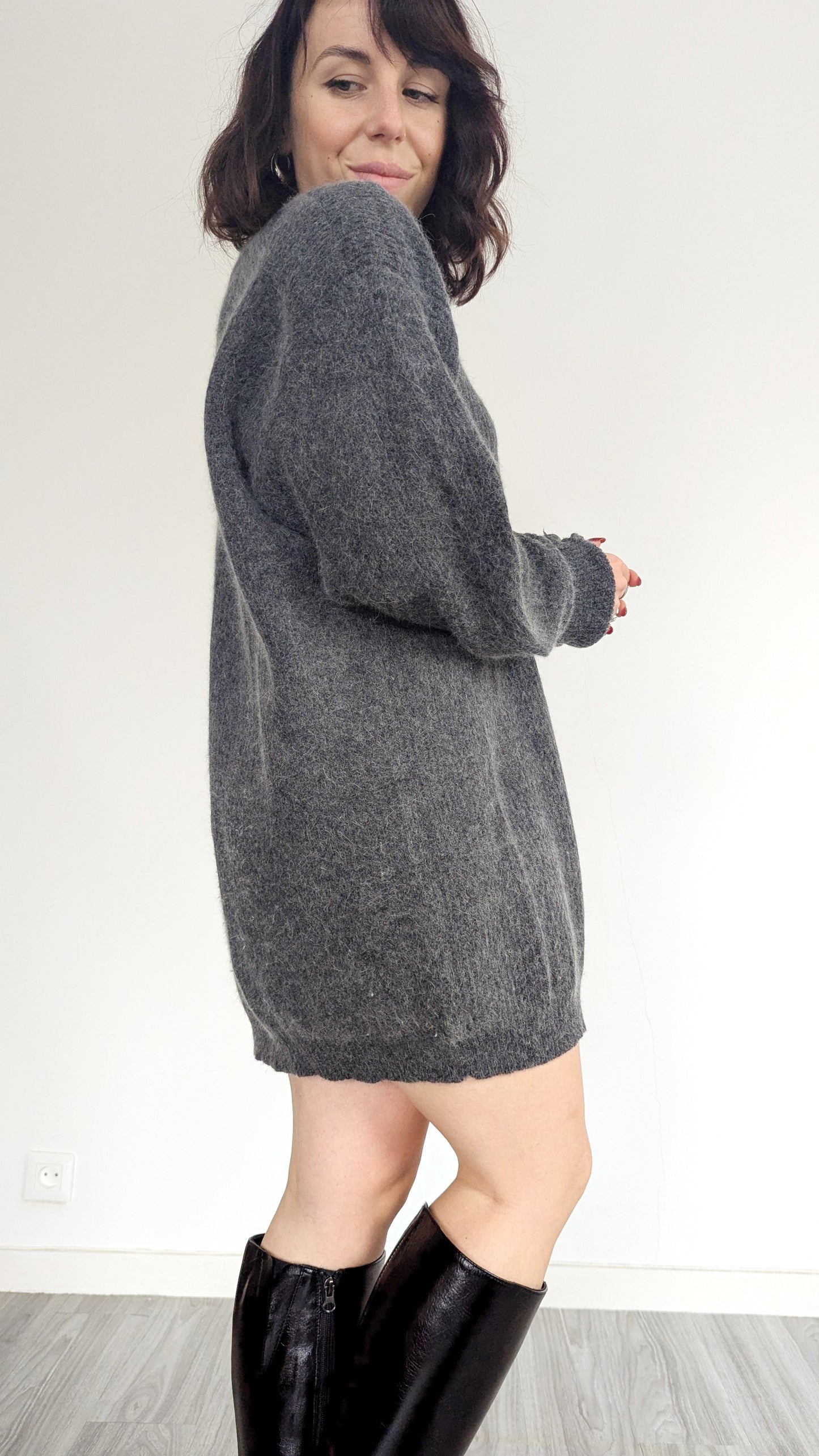 Robe laine et angora taille 40 neuve