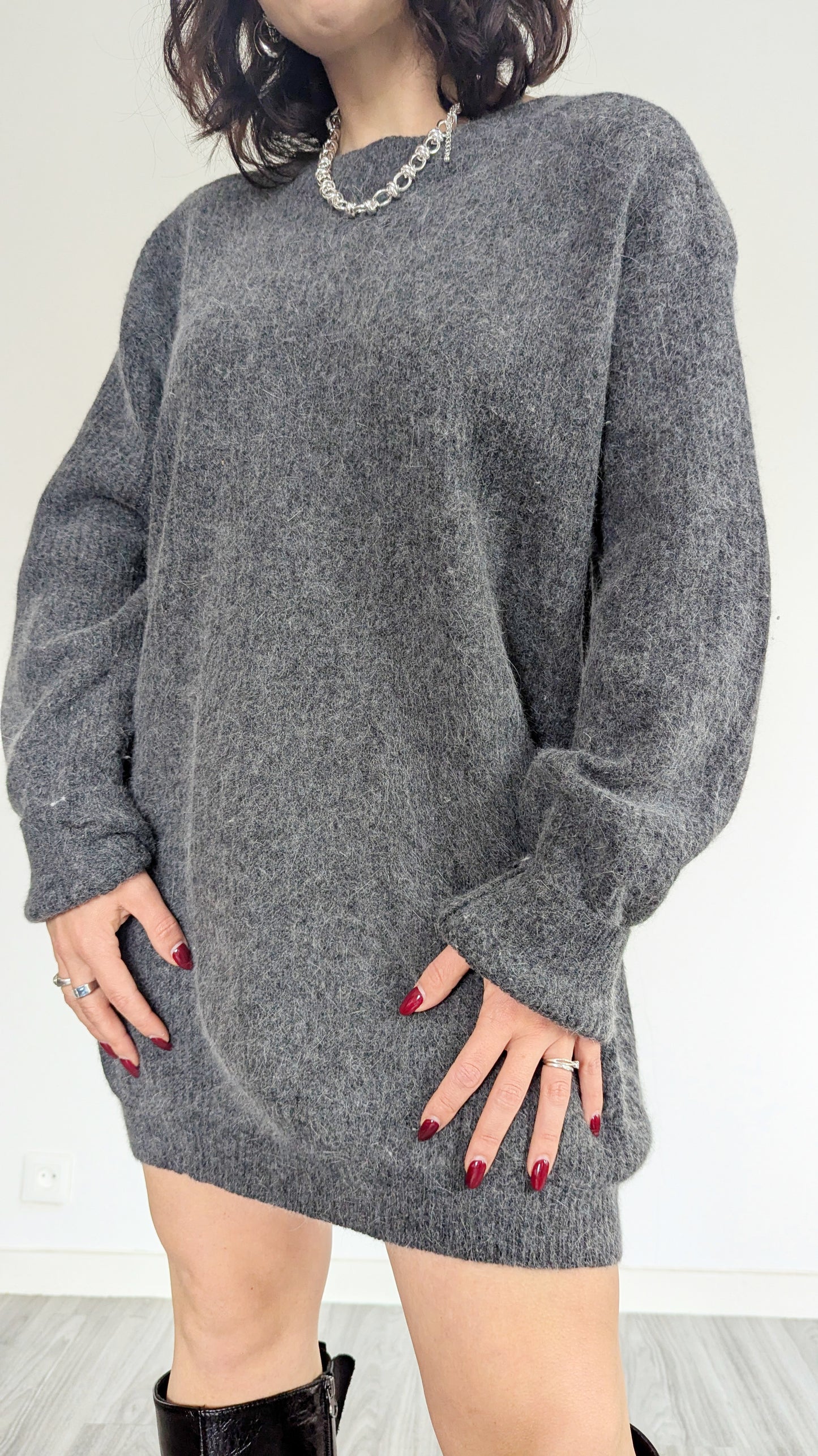 Robe laine et angora taille 40 neuve