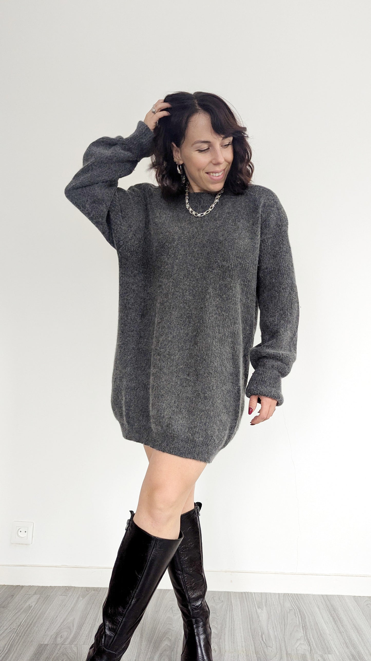 Robe laine et angora taille 40 neuve