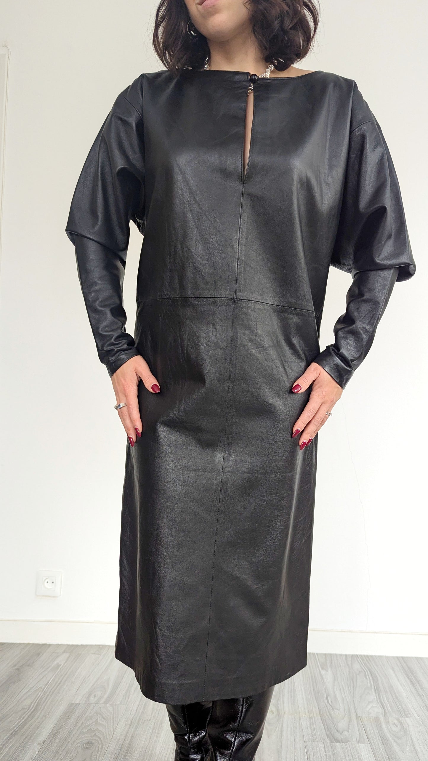 Robe Guy Laroche cuir taille 38