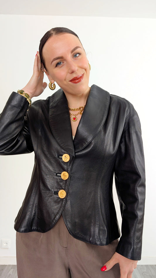 Veste/blazer cuir taille 38-40