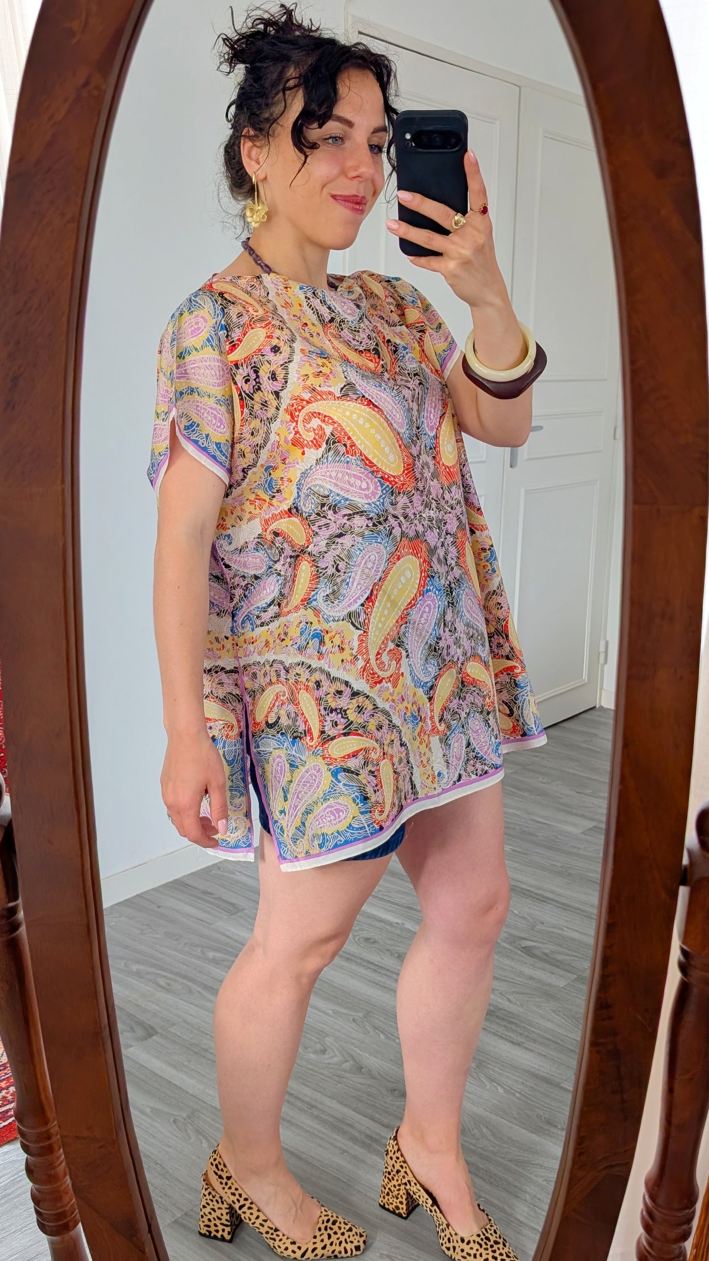 Blouse ample 70s soie
