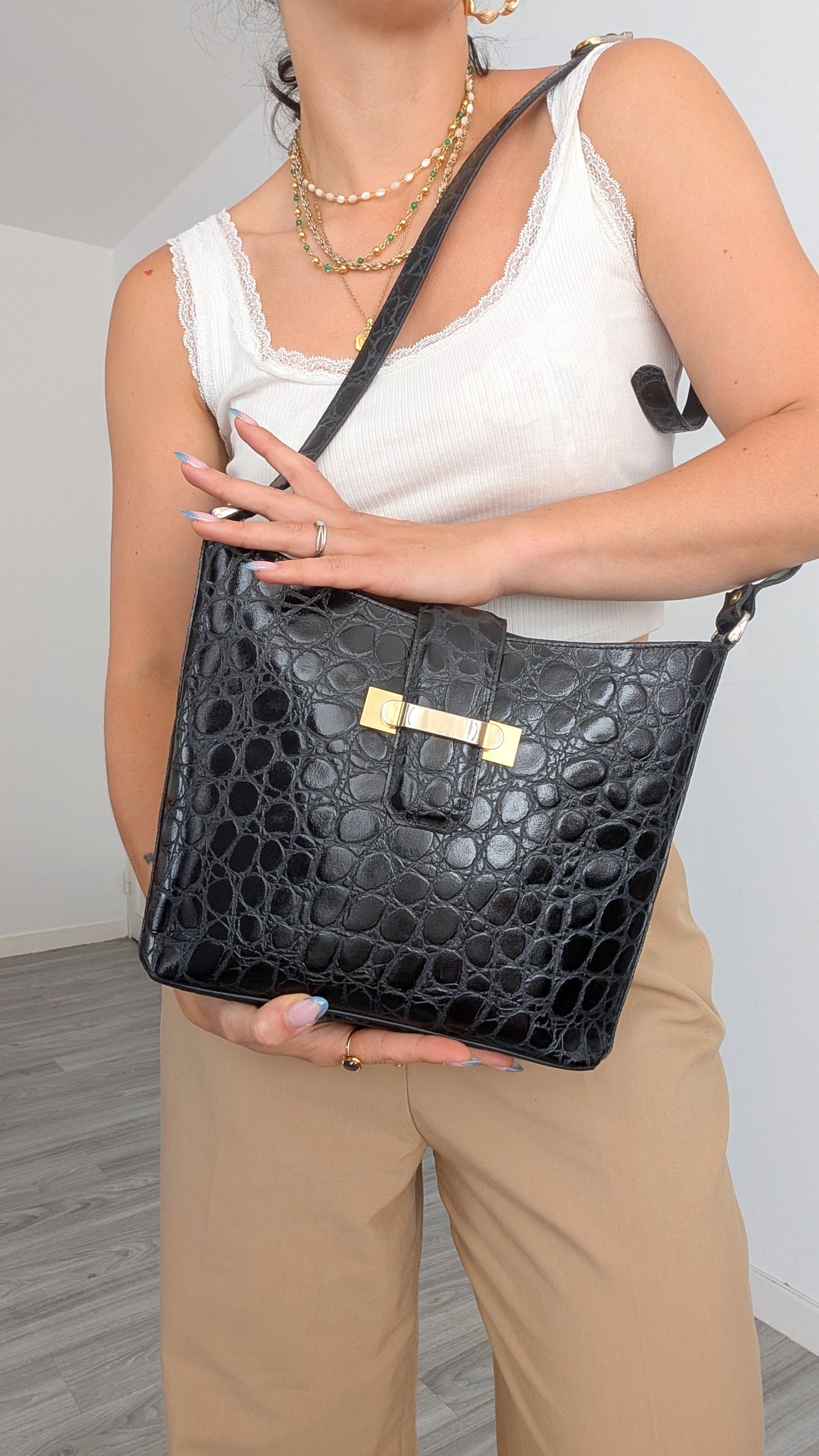 Sac façon reptile