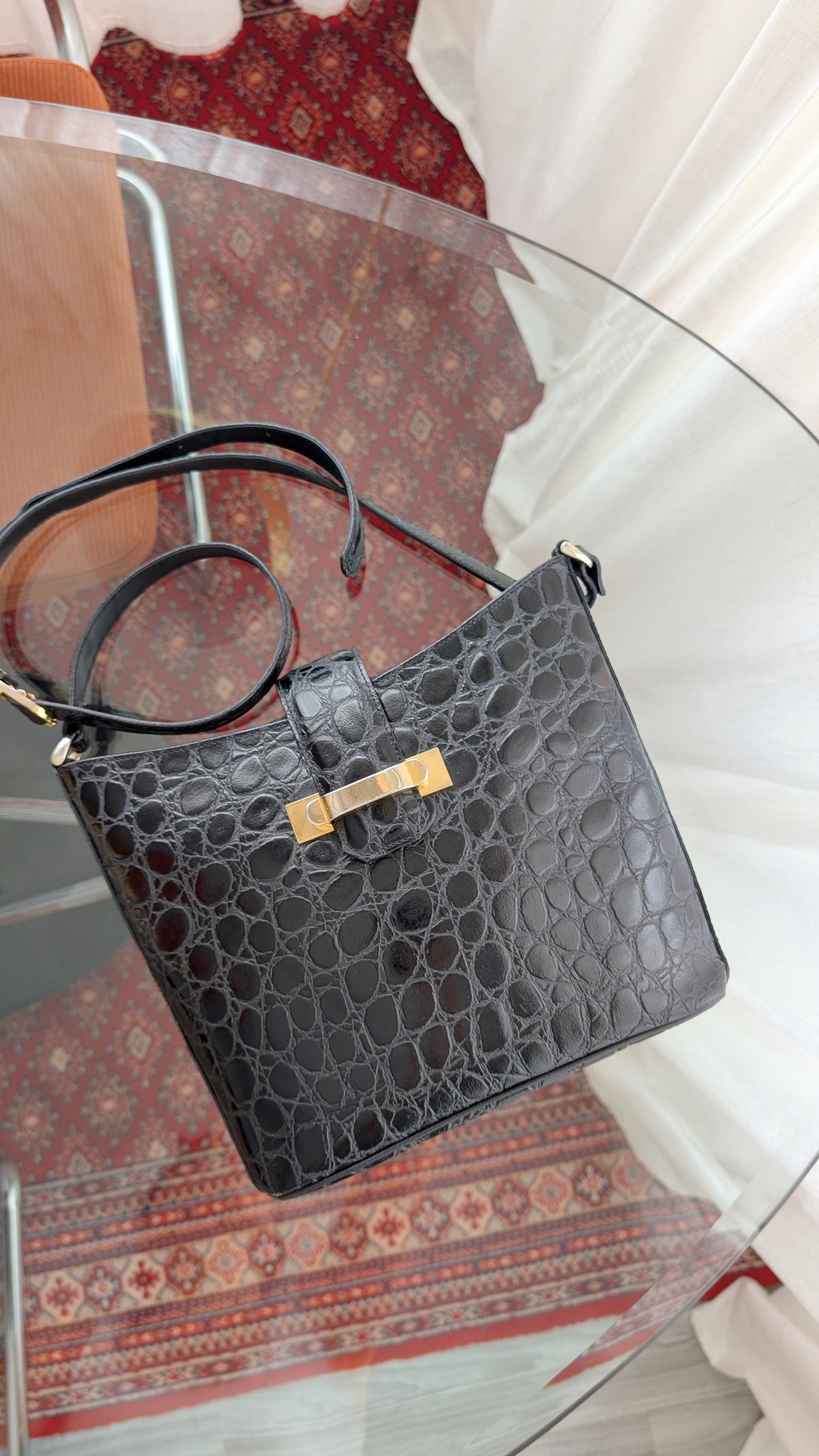Sac façon reptile