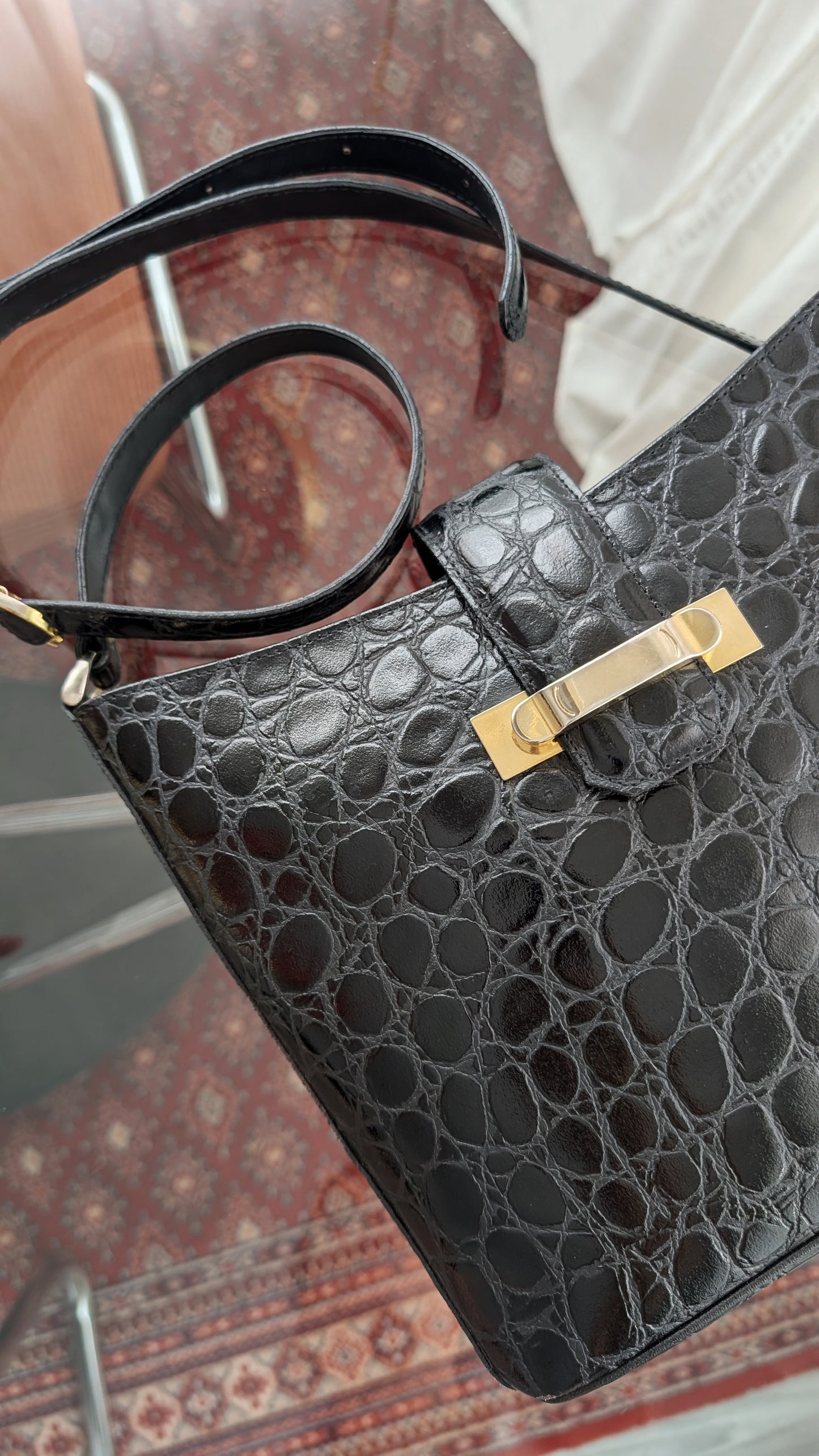Sac façon reptile