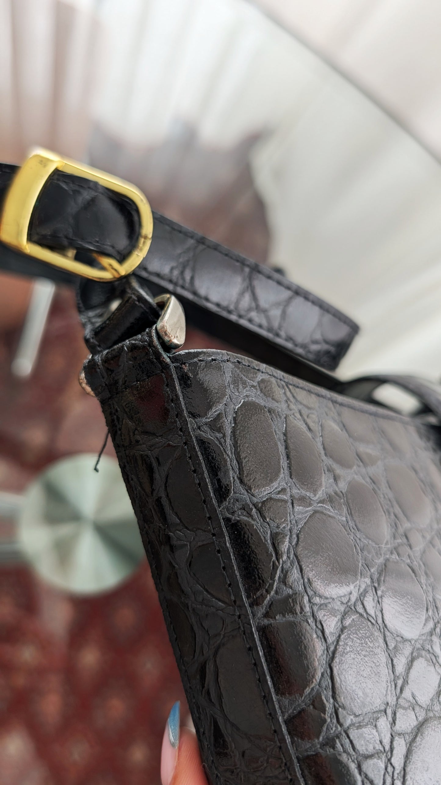 Sac façon reptile
