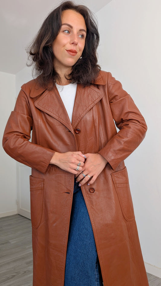 Trench cuir 1960 T40-42