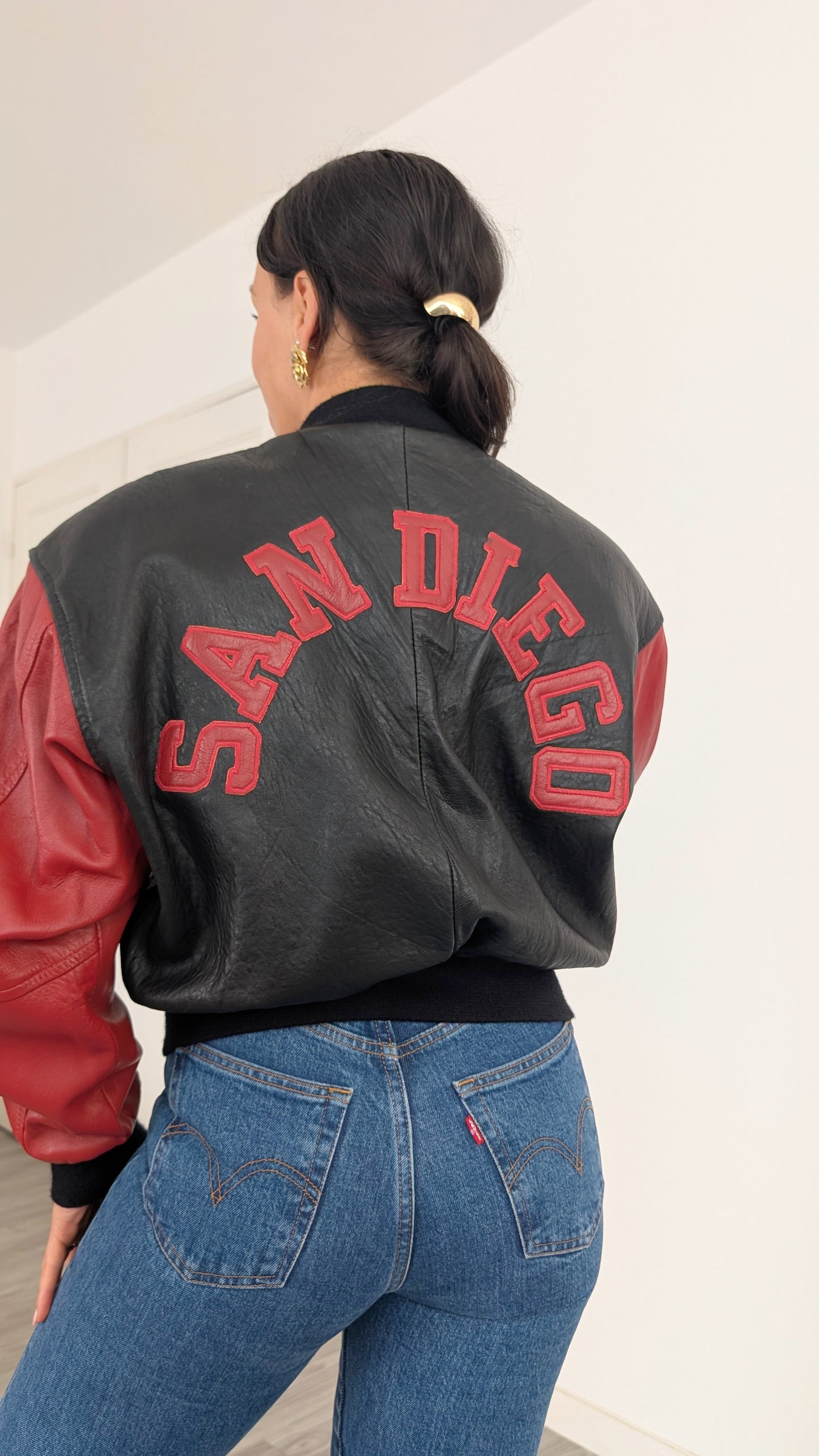 Bombers cuir 1980 rare jusqu'à T40