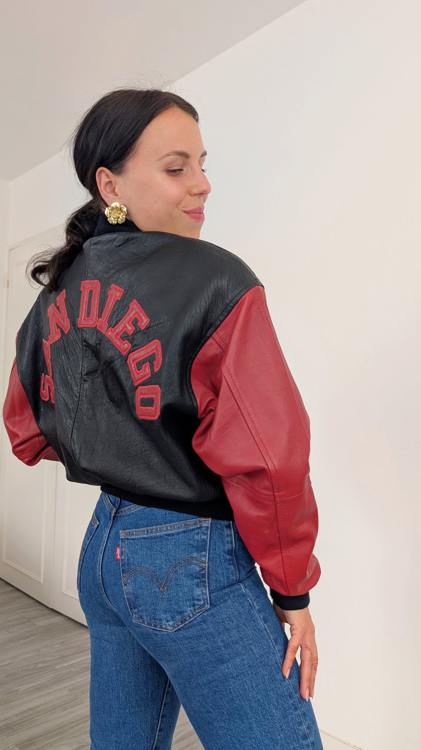 Bombers cuir 1980 rare jusqu'à T40