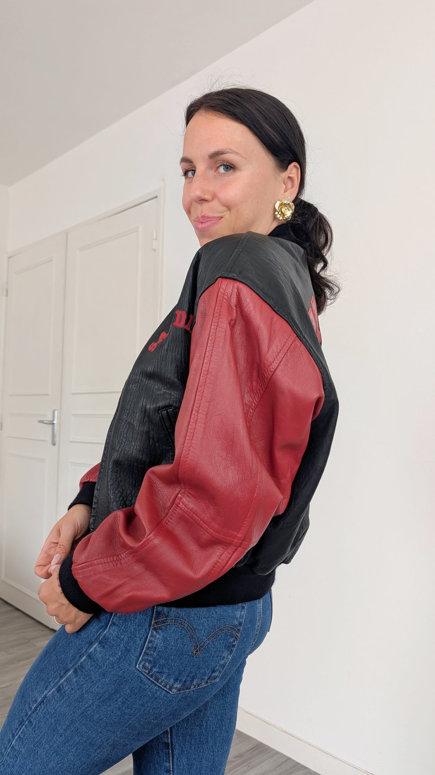 Bombers cuir 1980 rare jusqu'à T40