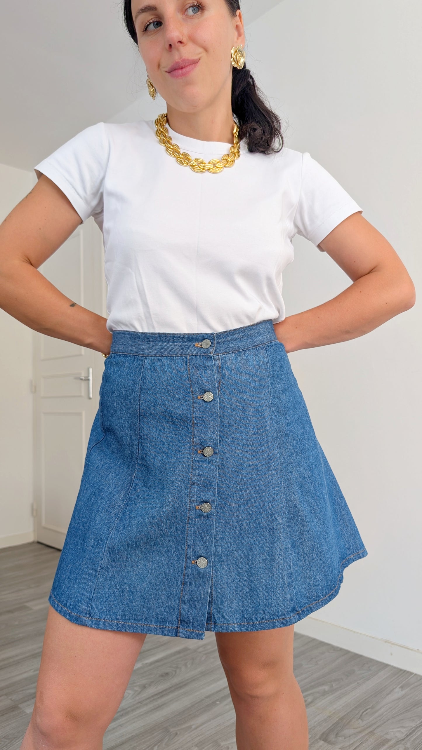 Jupe denim 90s T40