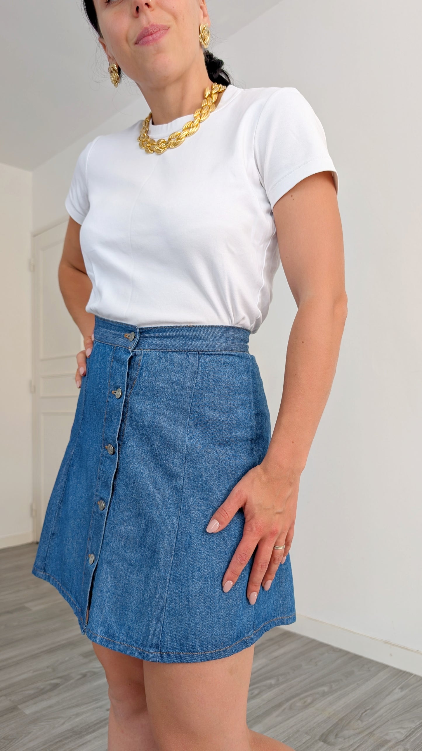 Jupe denim 90s T40