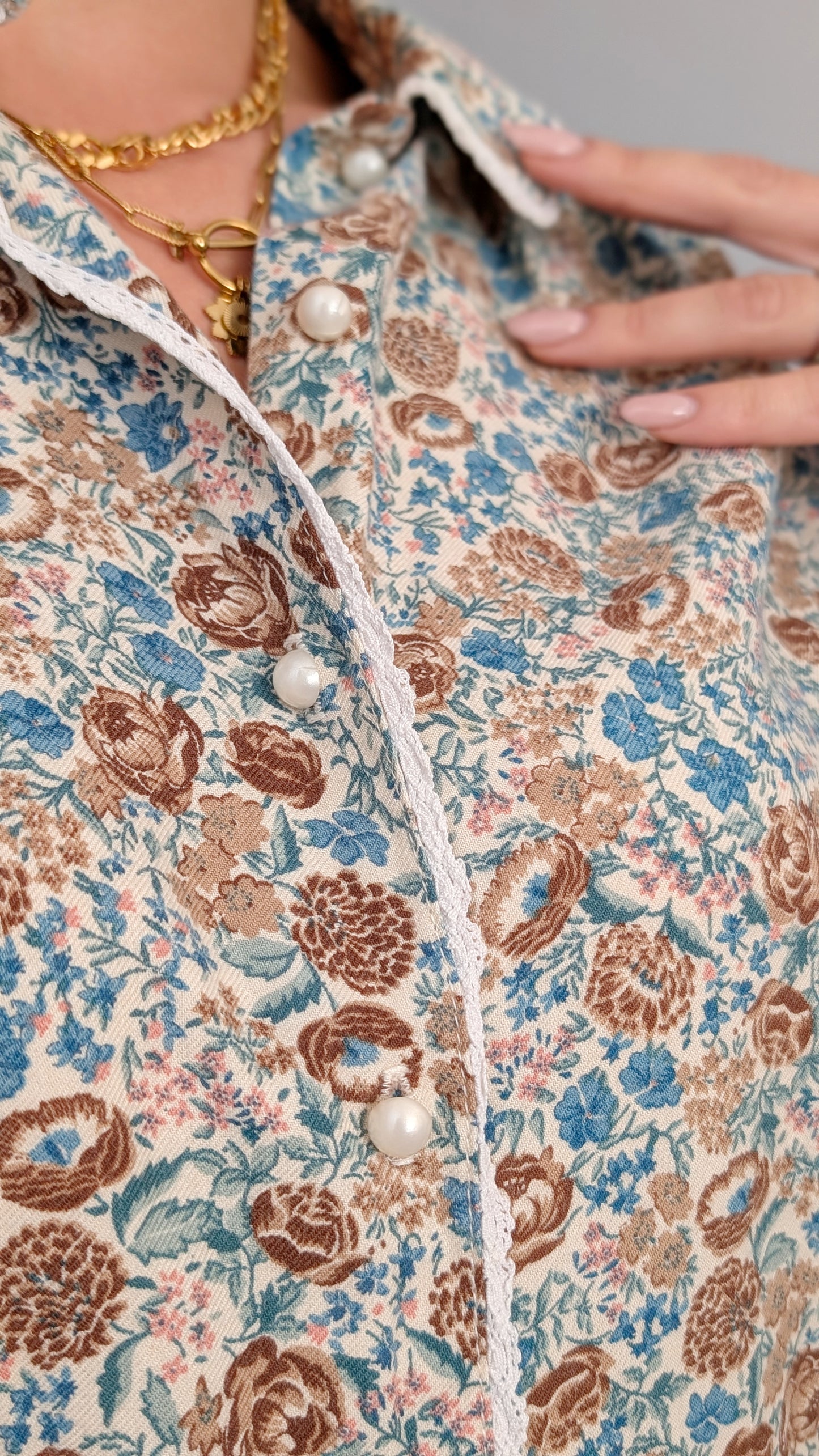Blouse fleurie T38