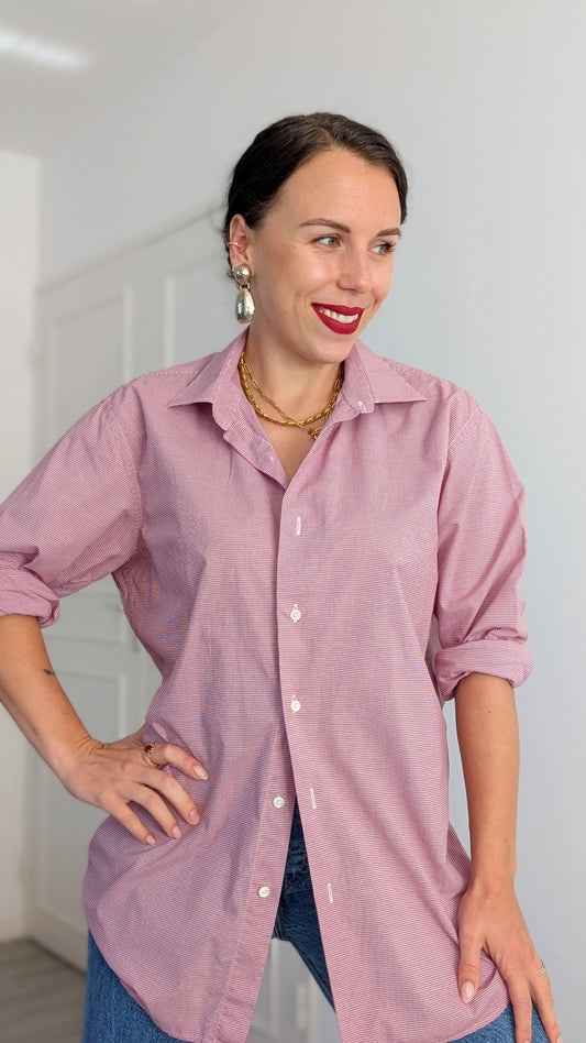 Chemise carreaux coton taille jusqu'à un 42