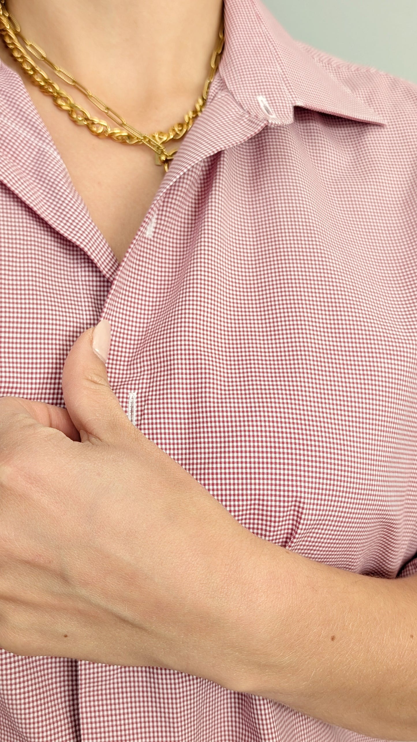Chemise carreaux coton taille jusqu'à un 42