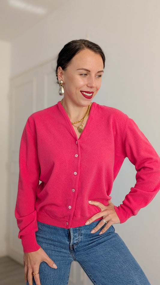 Cardigan laine agneau T36