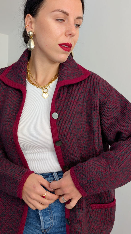 Cardigan laine épaisse taille du 34 au 38