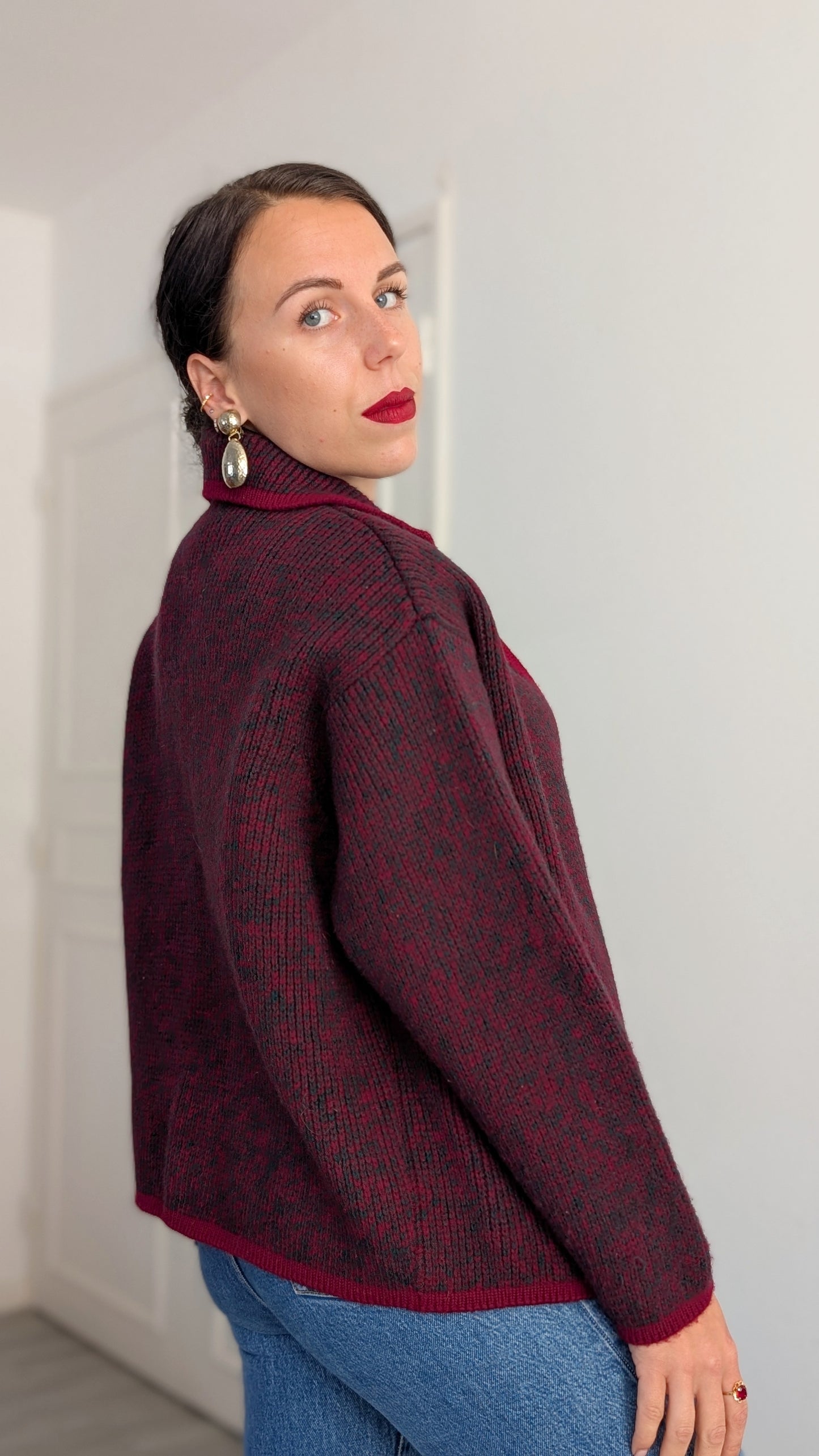 Cardigan laine épaisse taille du 34 au 38