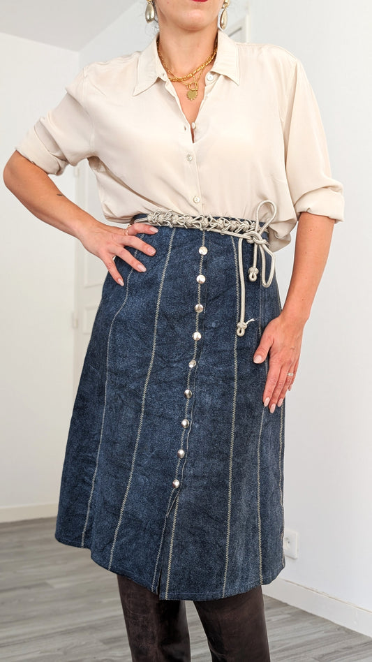 Jupe en daim 70s T36