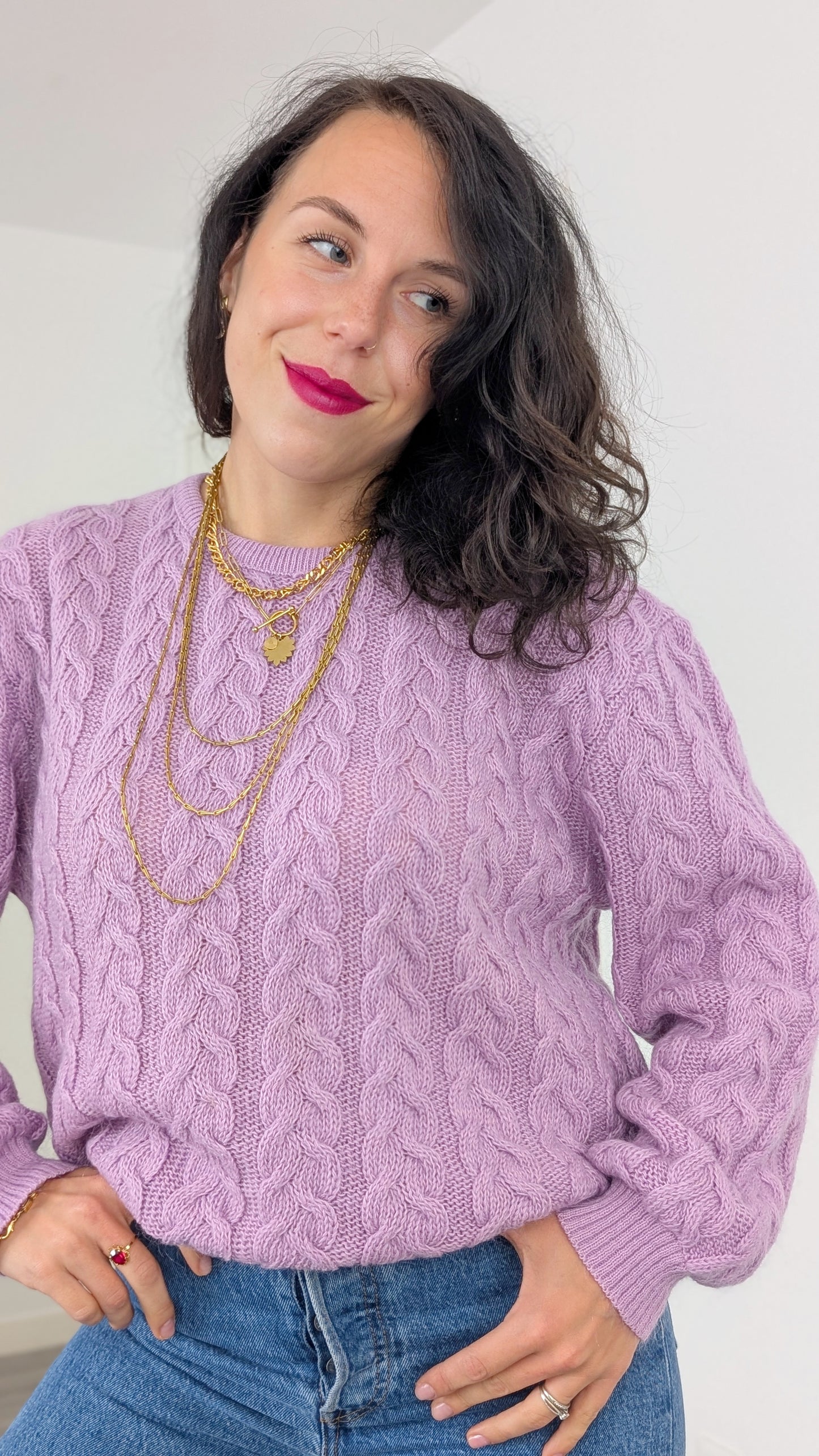 Pull laine et mohair T40-42