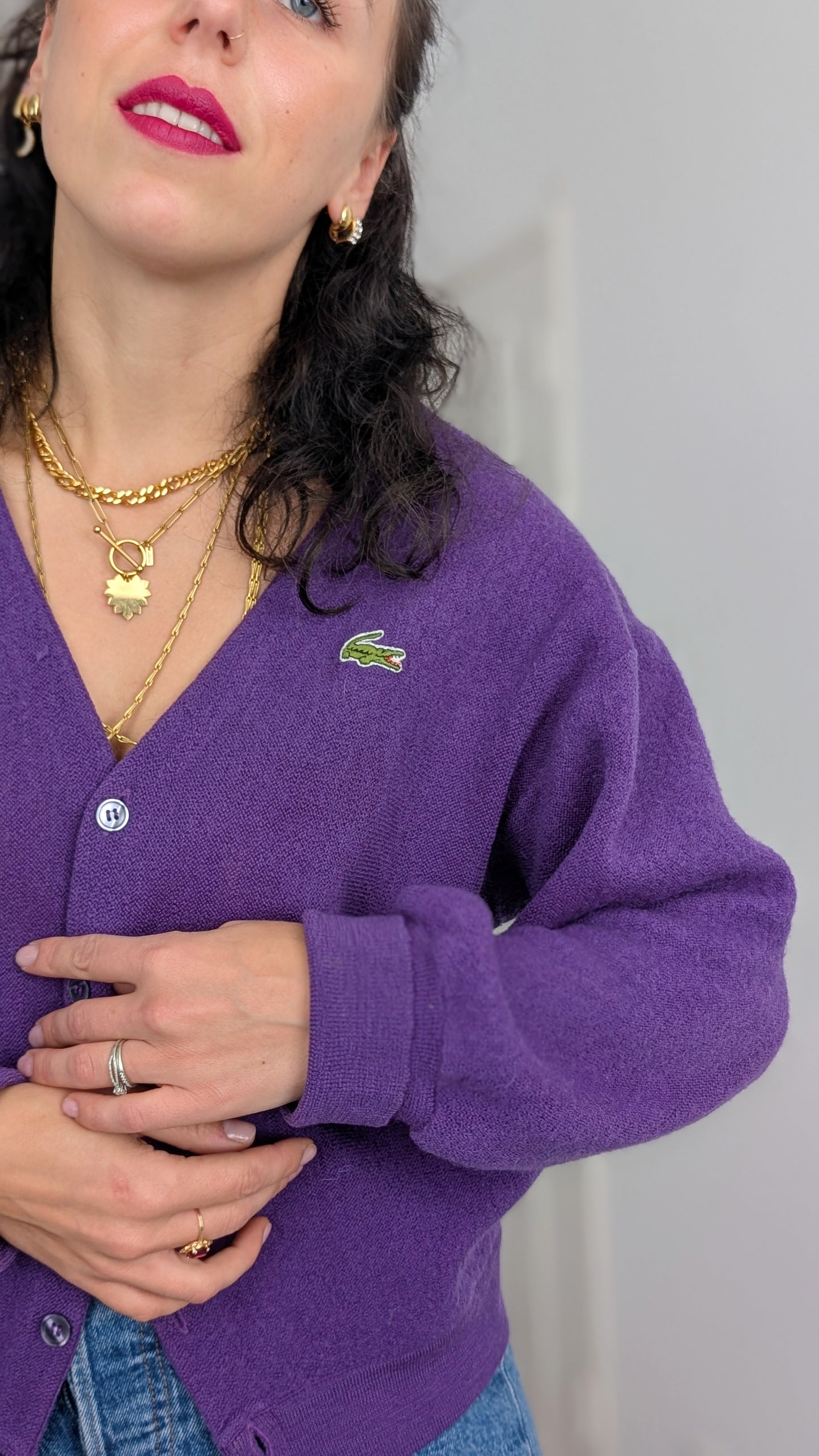 Cardigan Lacoste pure laine du 34 au 42