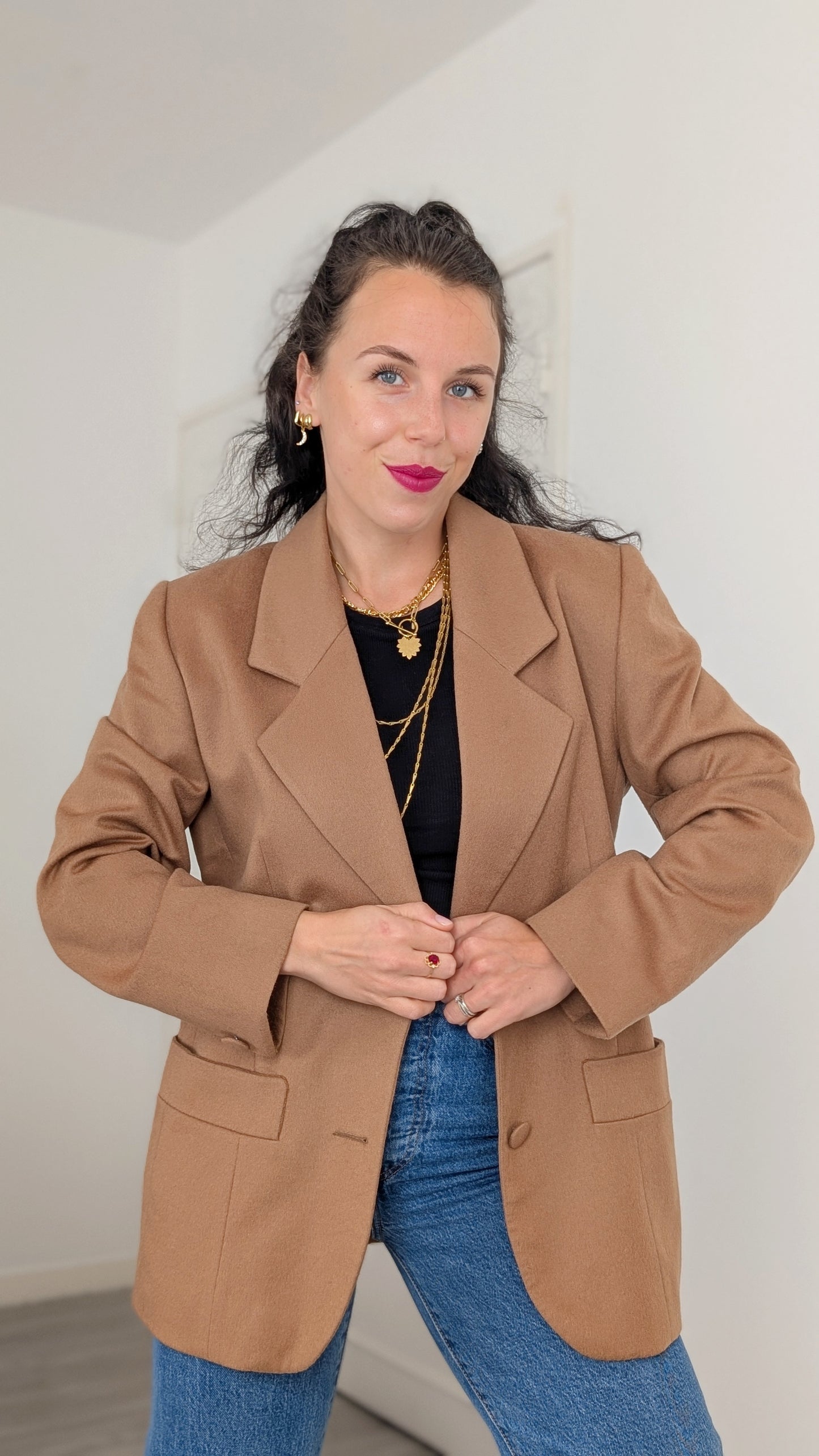 Blazer laine et cachemire T38