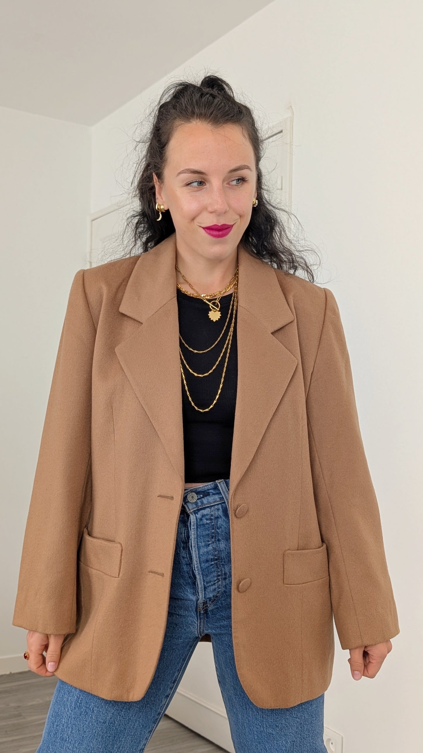 Blazer laine et cachemire T38