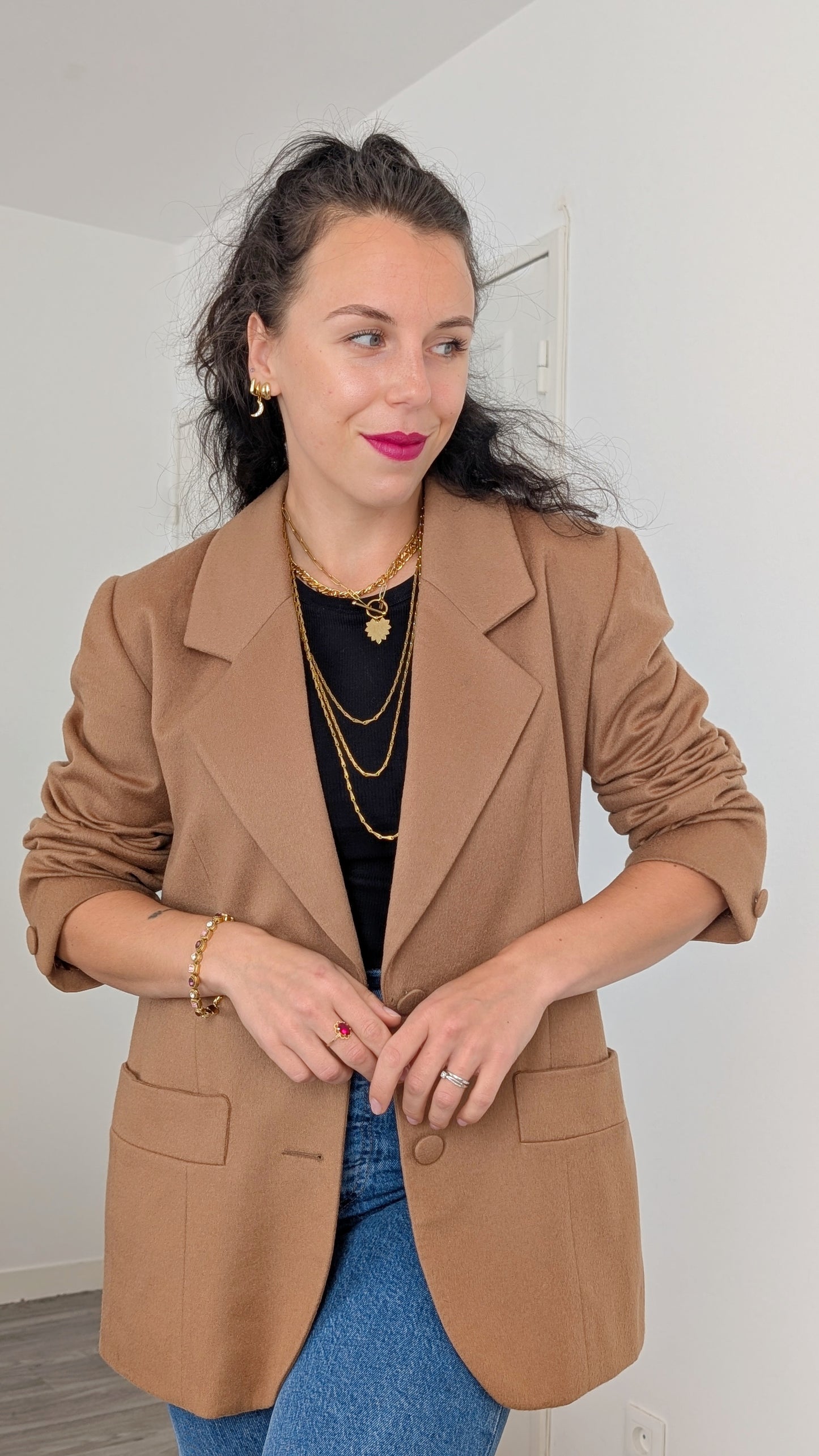 Blazer laine et cachemire T38