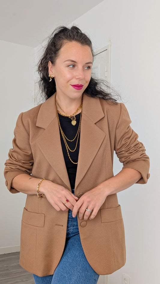 Blazer laine et cachemire T38