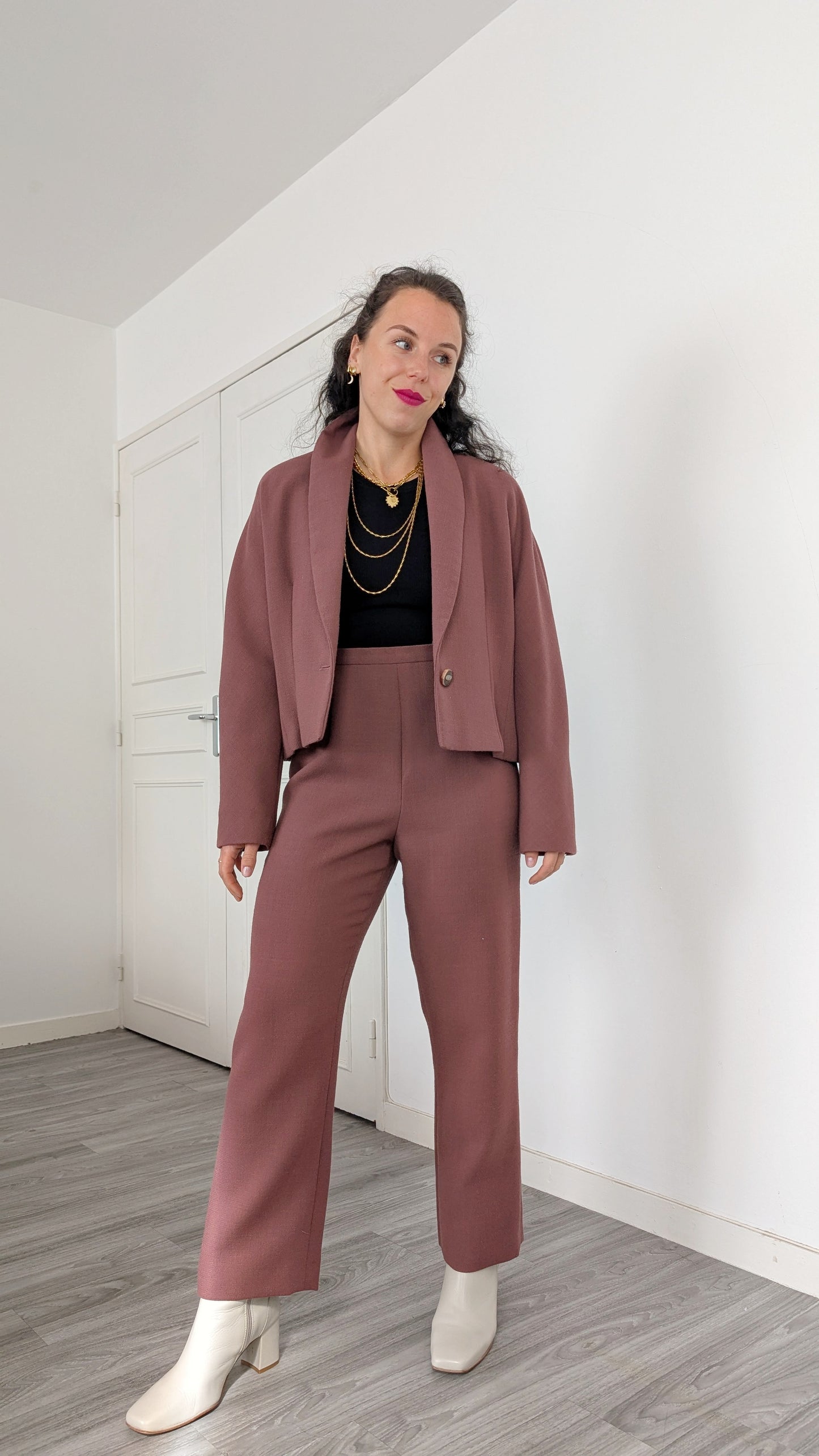 Tailleur laine douce T36