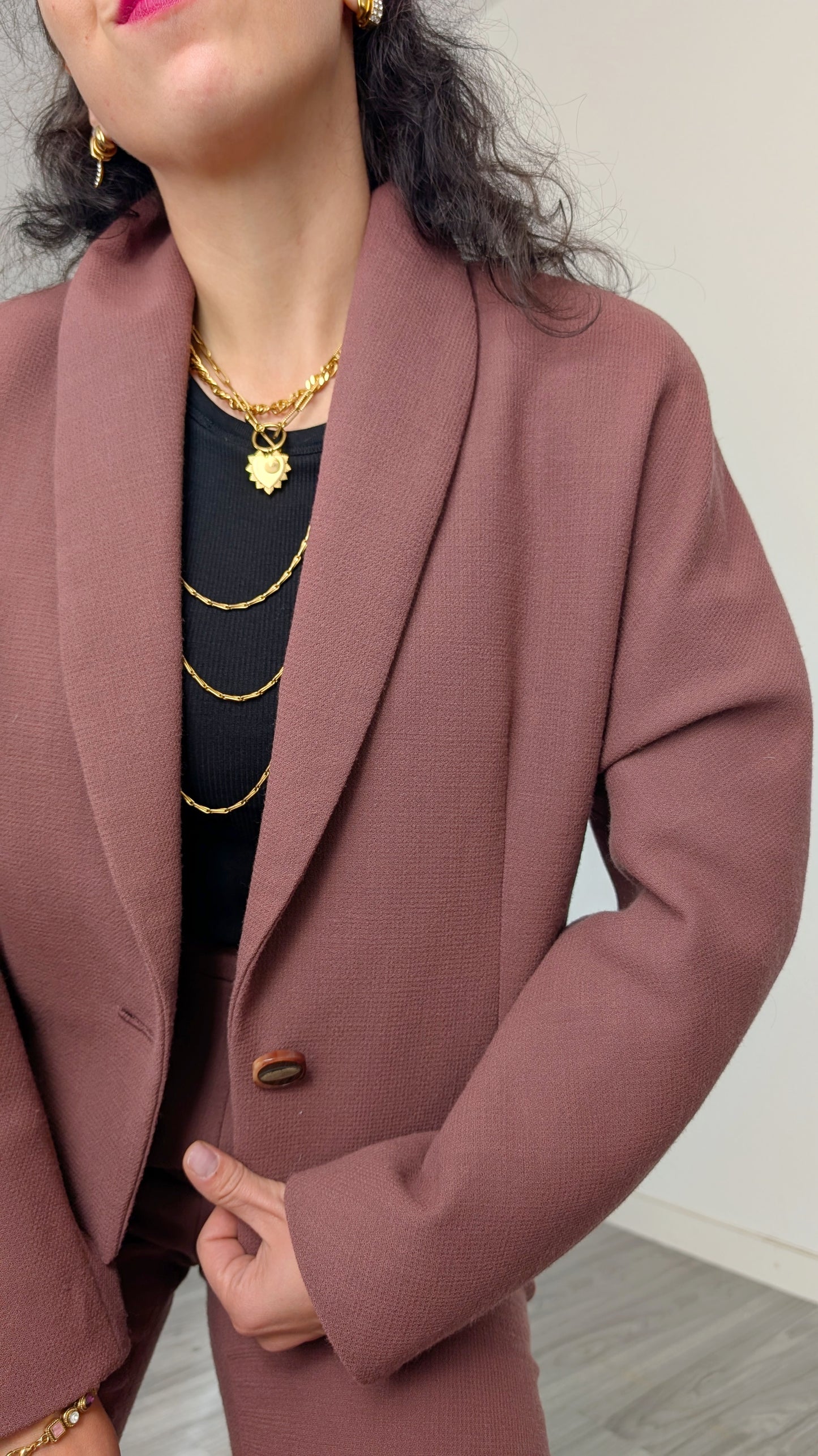 Tailleur laine douce T36