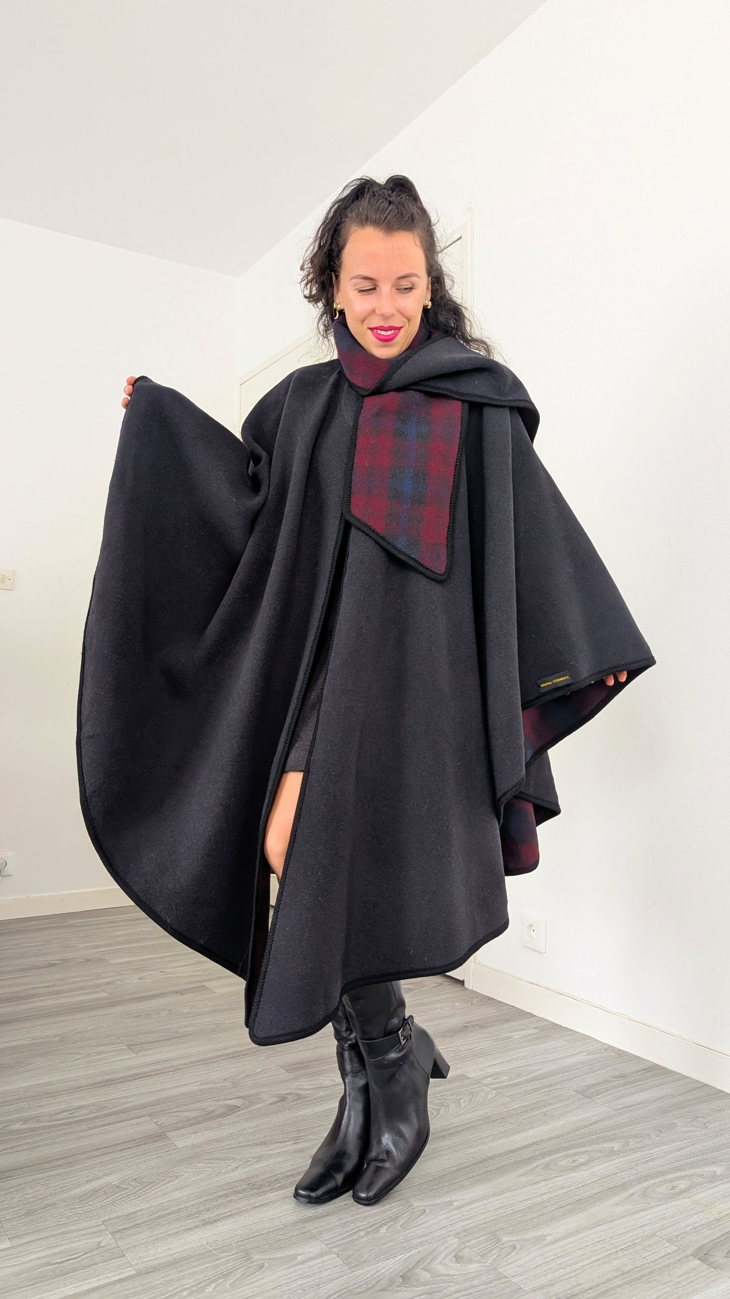 Cape laine et cachemire taille unique