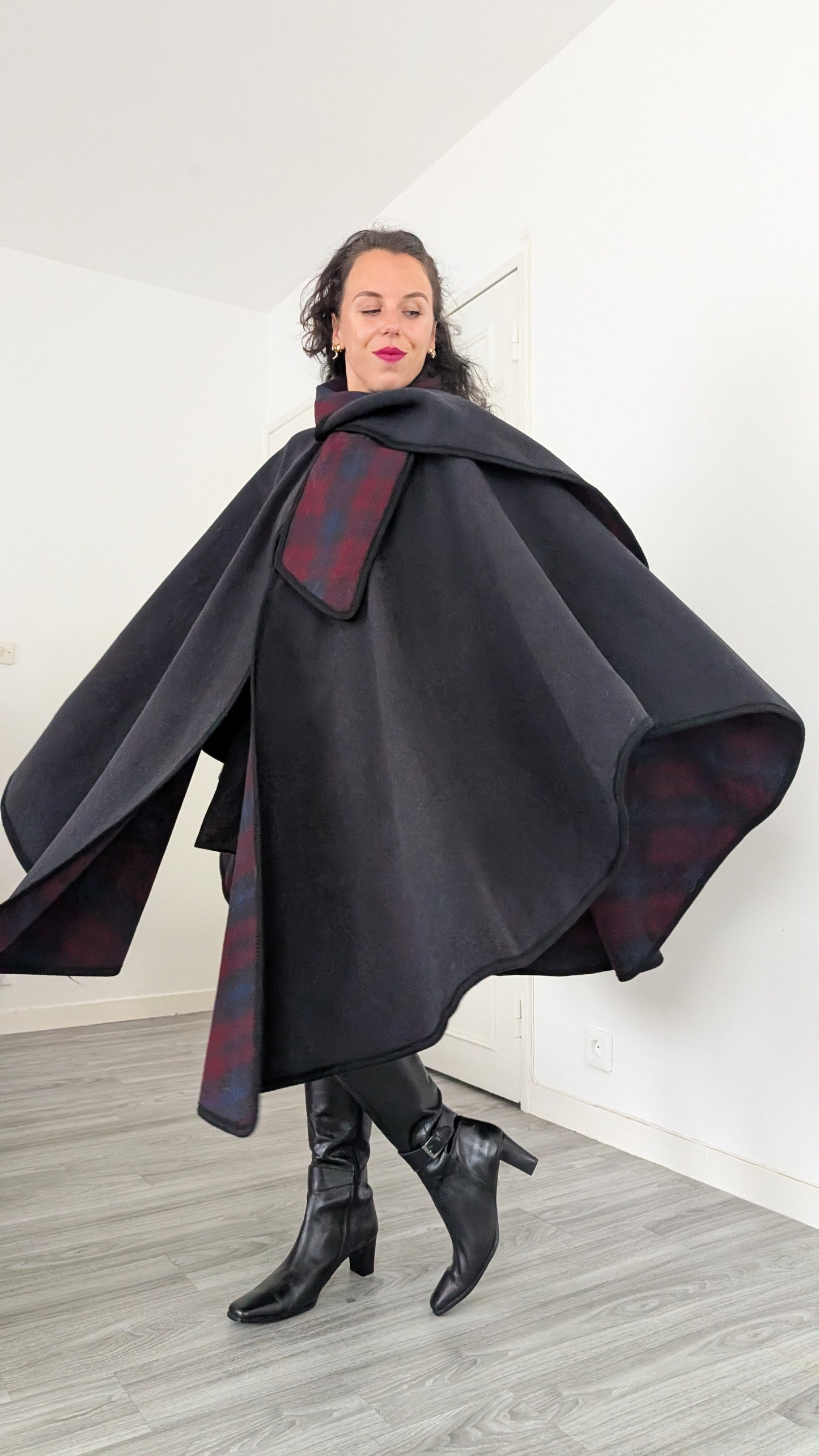 Cape laine et cachemire taille unique