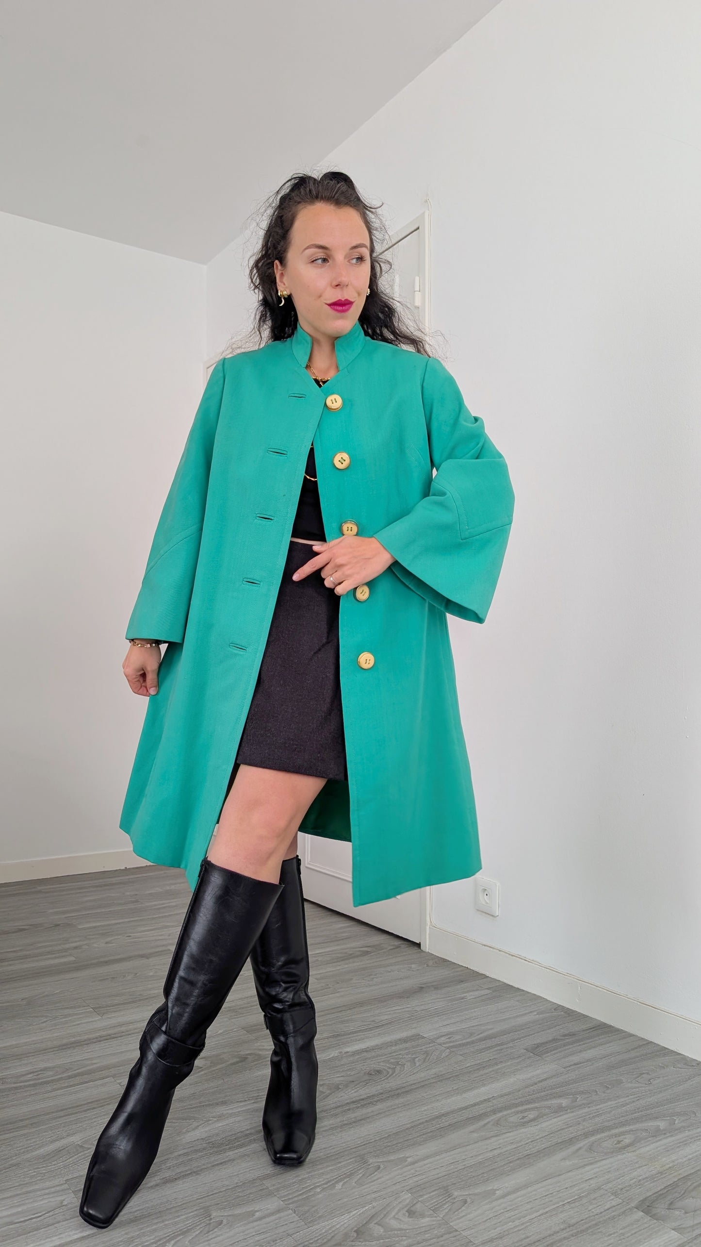 Manteau 1960 rare laine T36