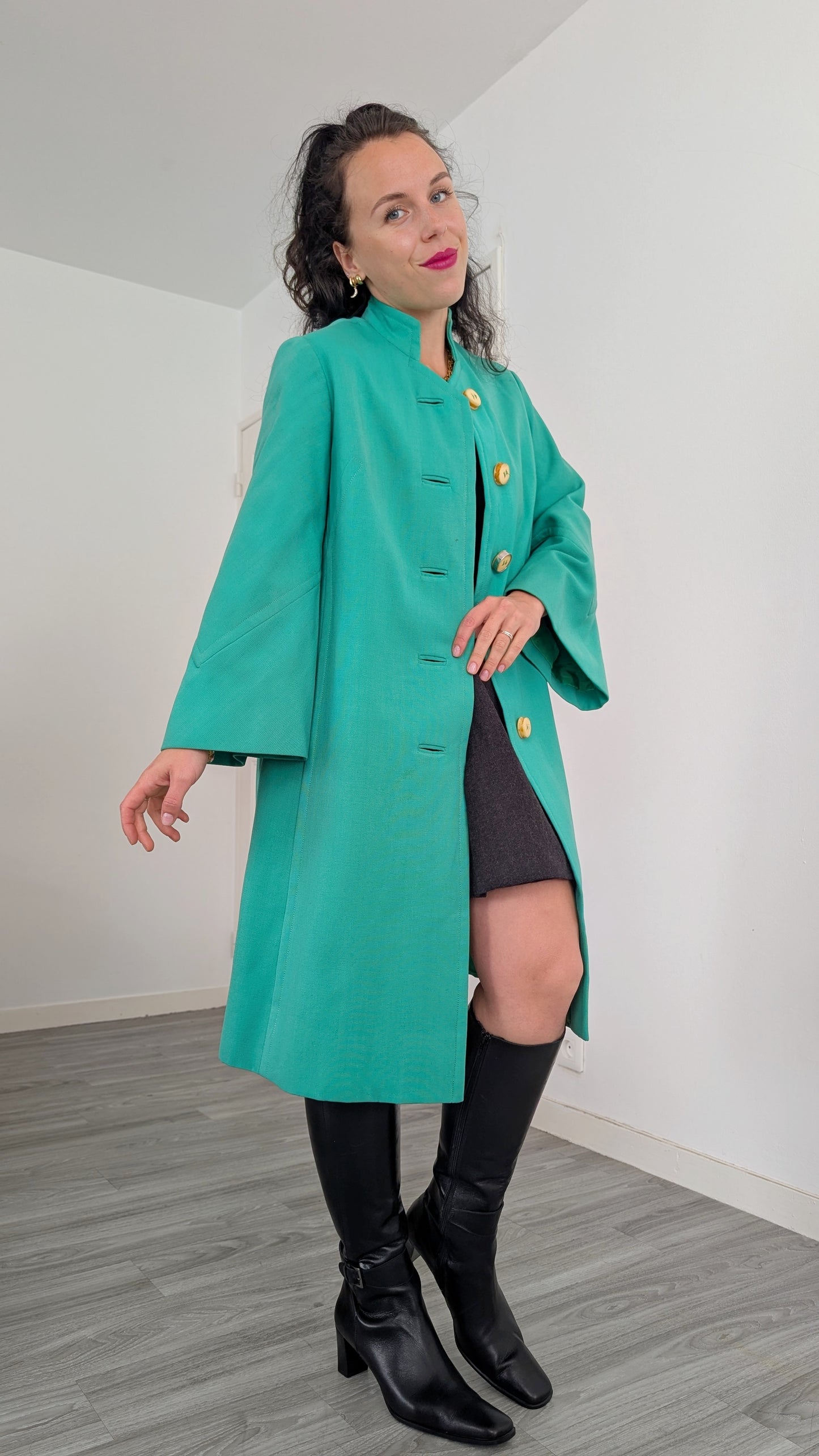 Manteau 1960 rare laine T36