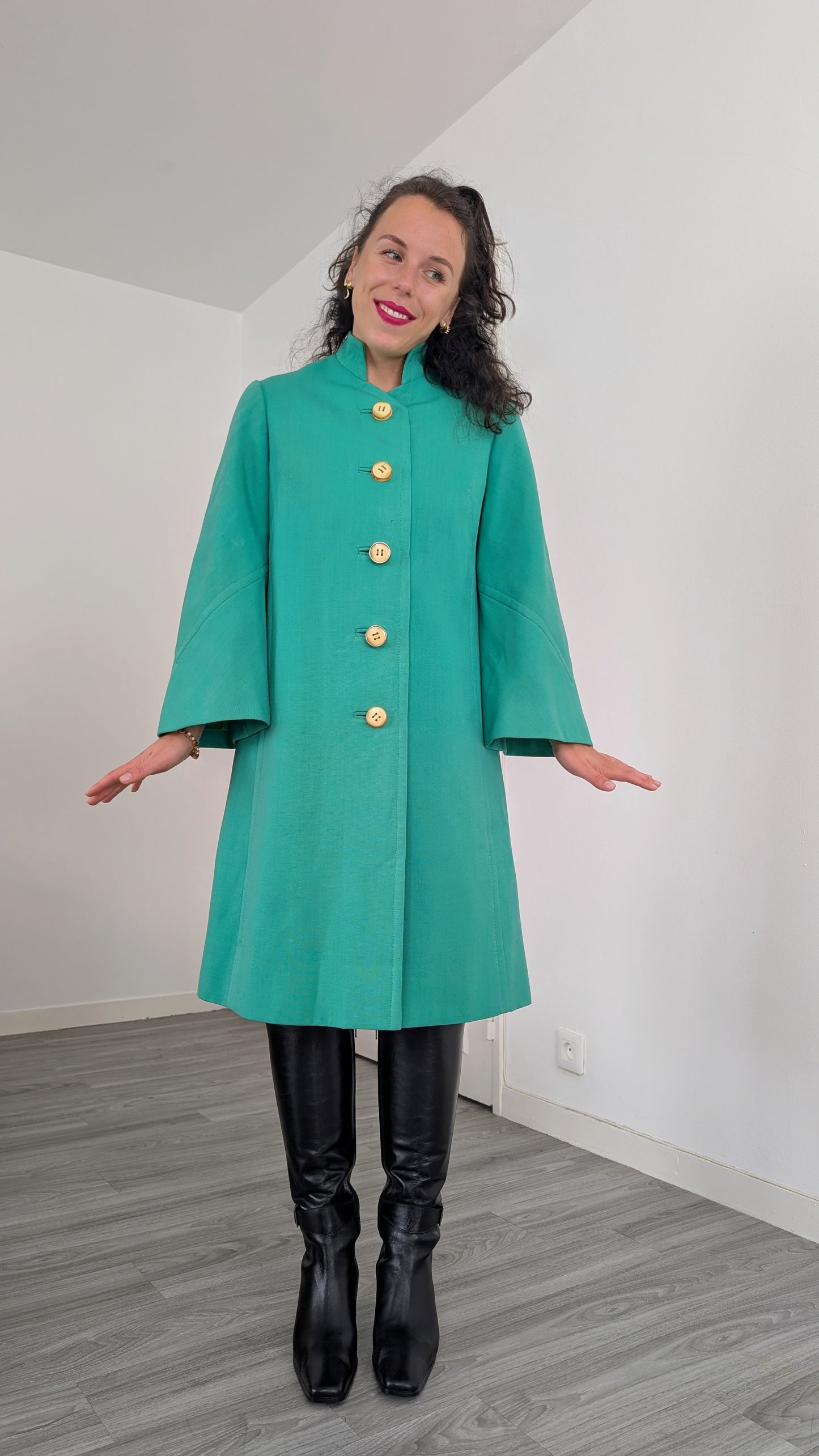 Manteau 1960 rare laine T36