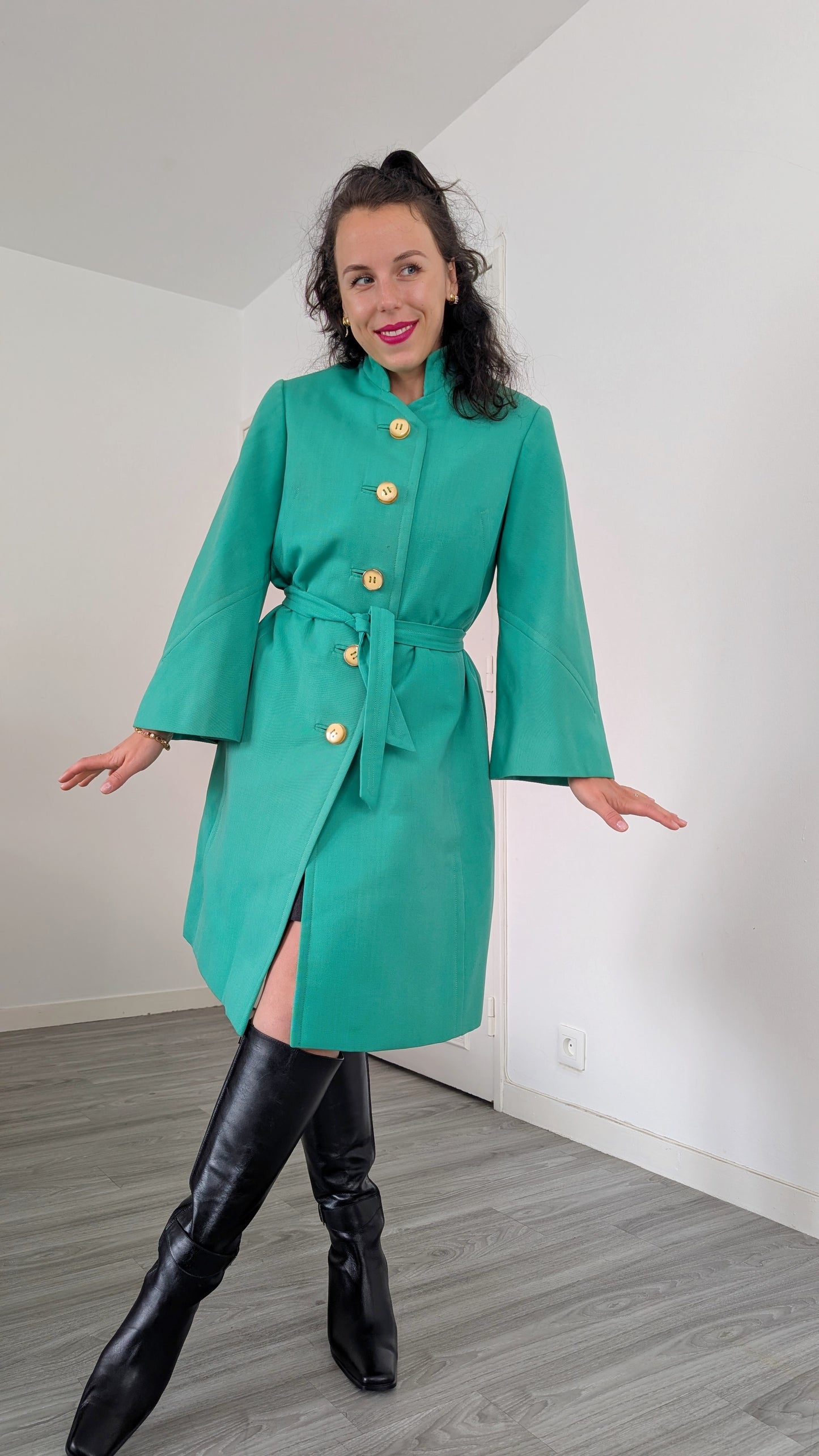 Manteau 1960 rare laine T36