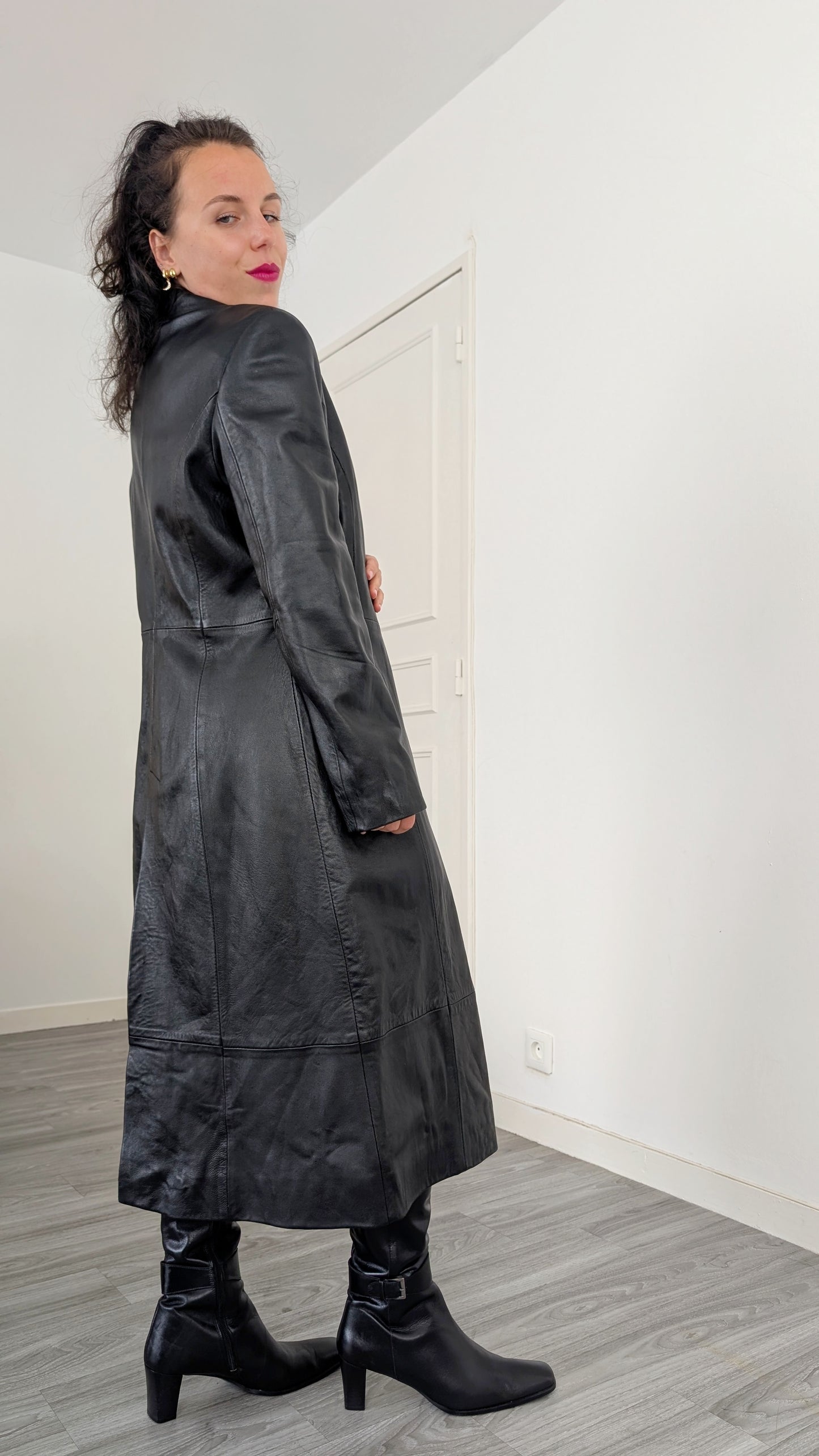 Trench cuir agneau T36-38