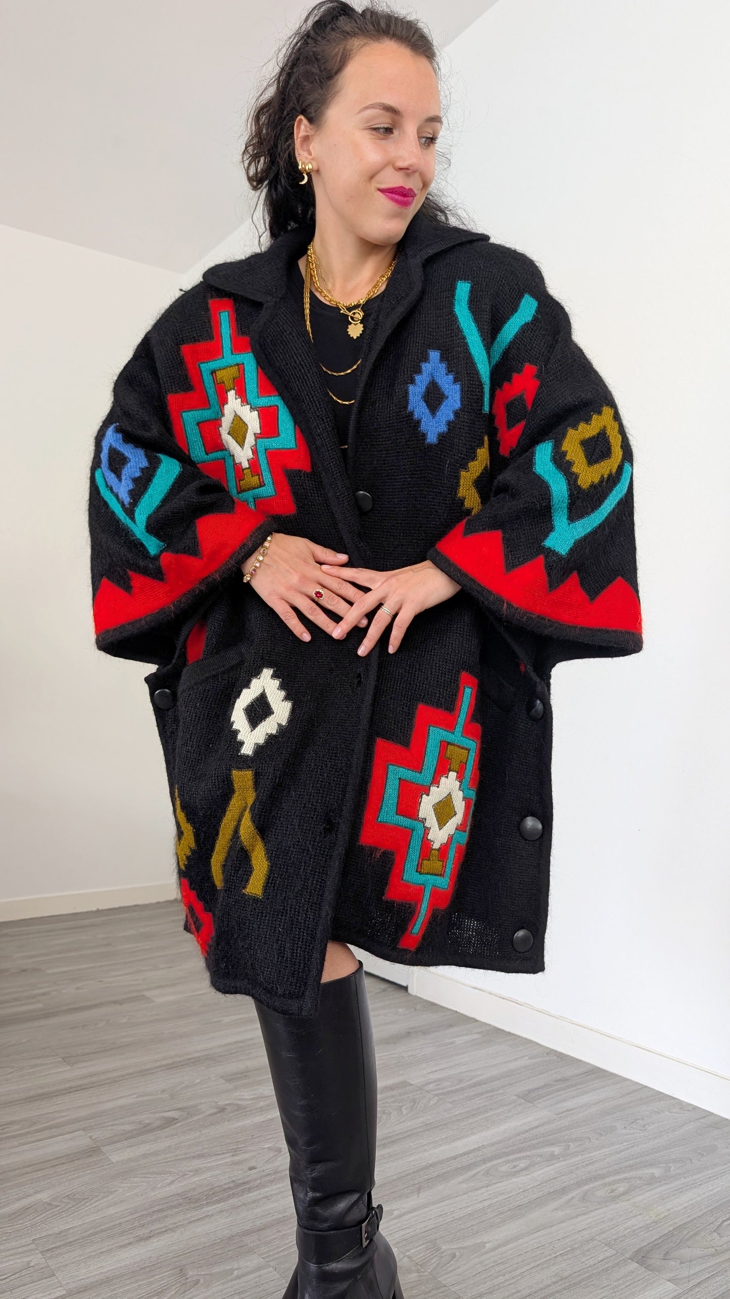 Cardigan superkid mohair taille unique