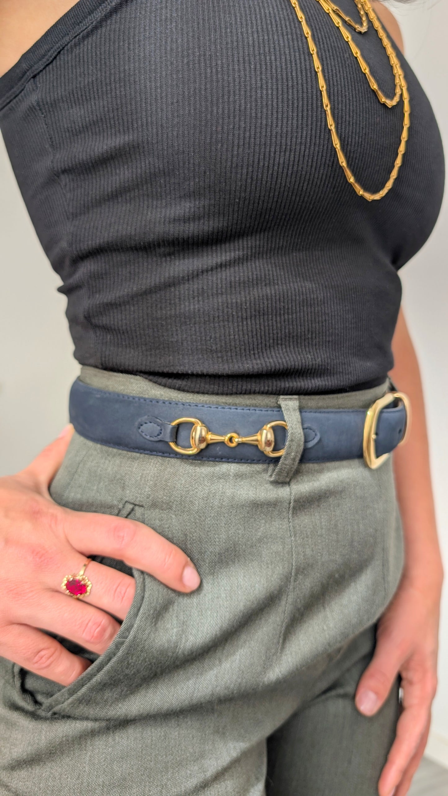 Ceinture cuir T34-36