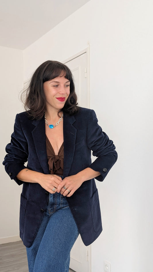 Blazer masculin velours de coton T38