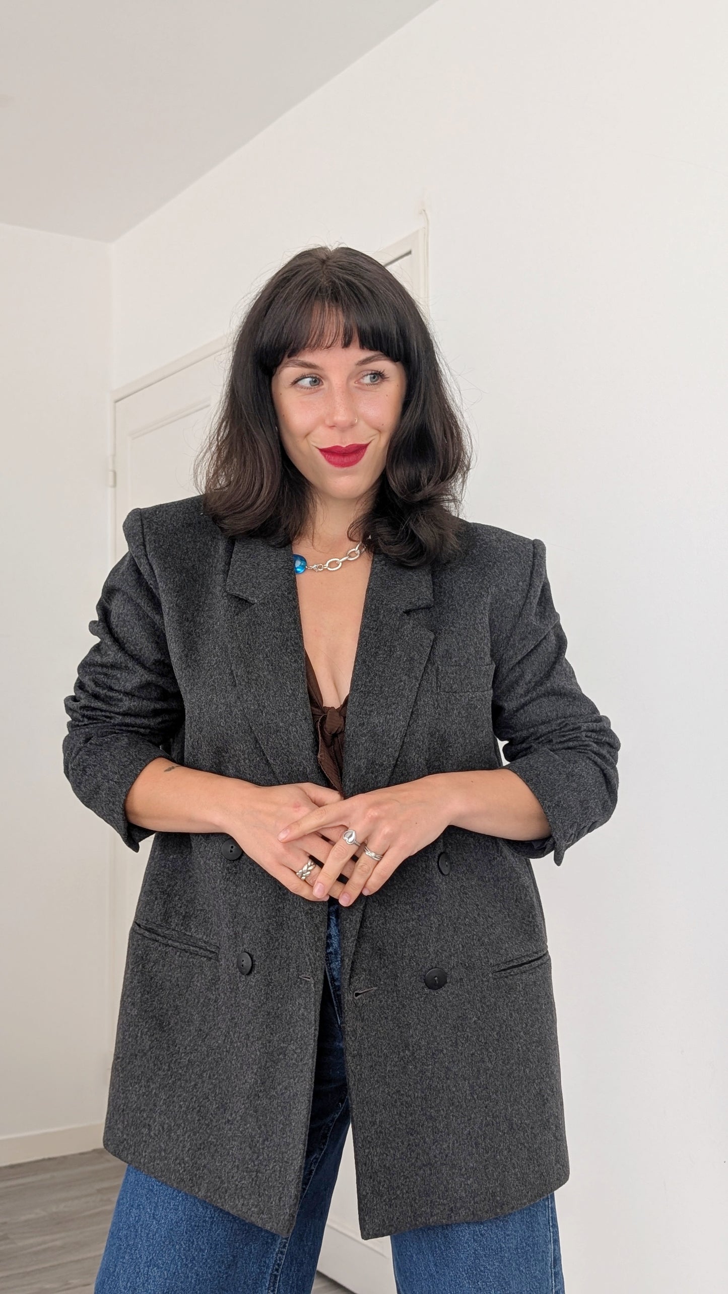 Blazer laine et cachemire T42