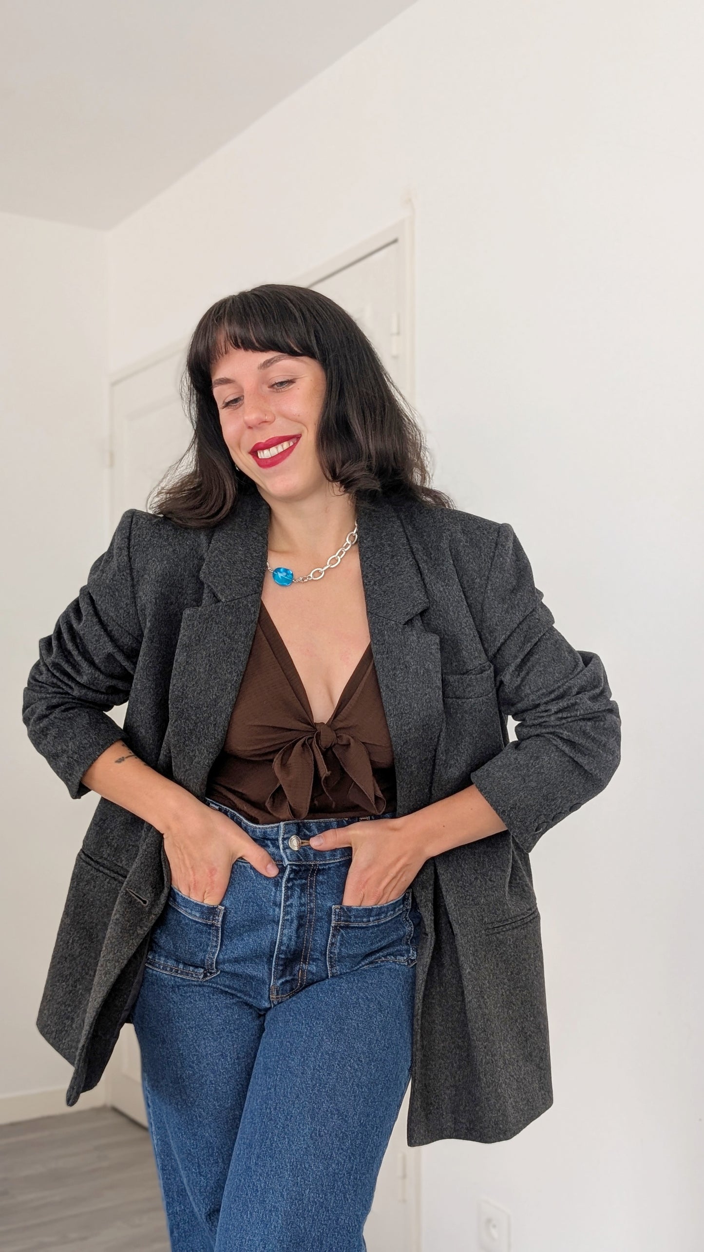 Blazer laine et cachemire T42