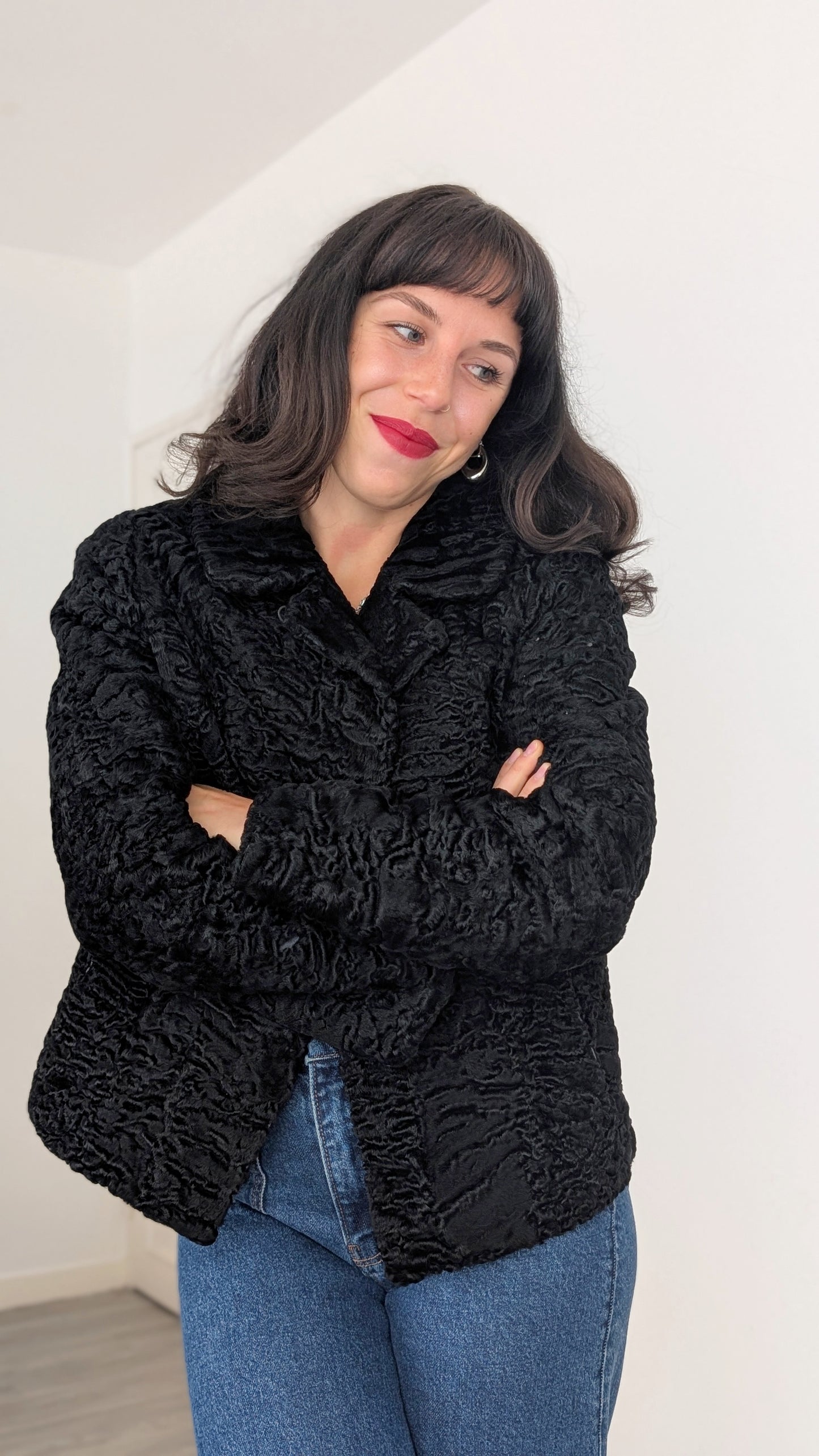 Veste/manteau astrakan 1960 T38