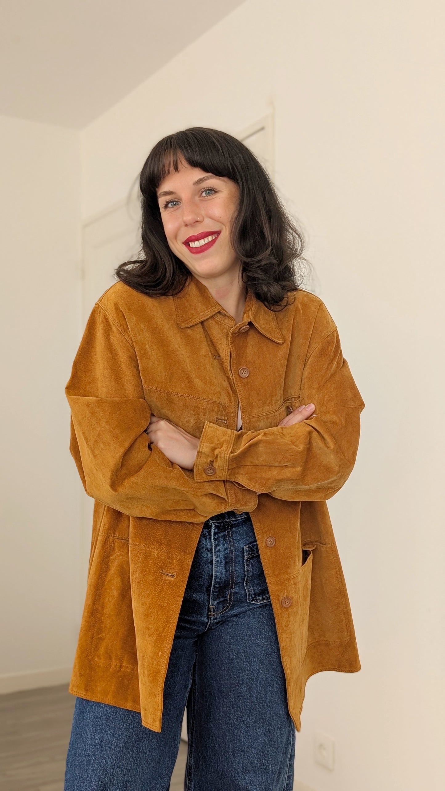 Veste/chemise daim T 42